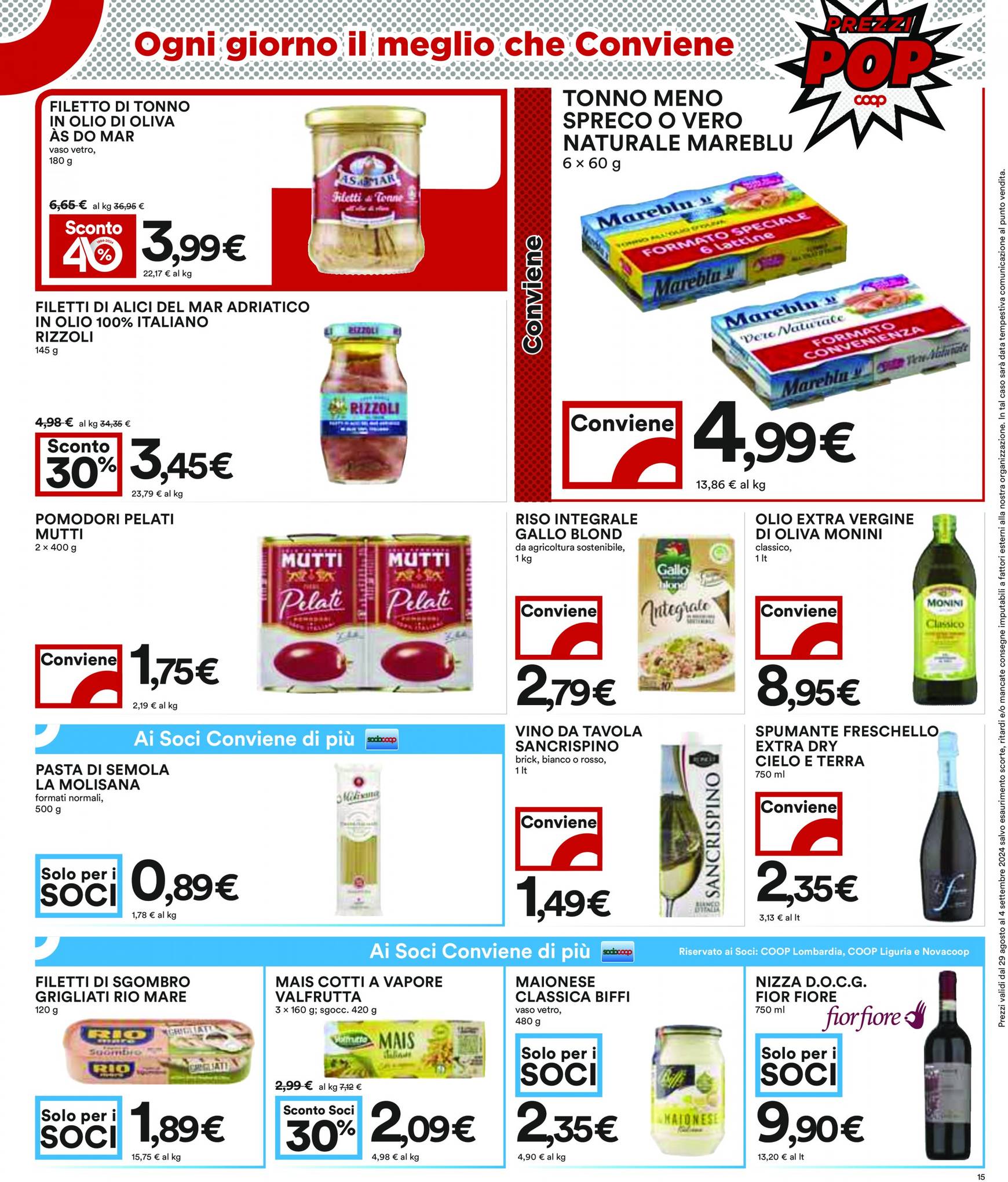 coop - Nuovo volantino Coop 29.08. - 04.09. - page: 15