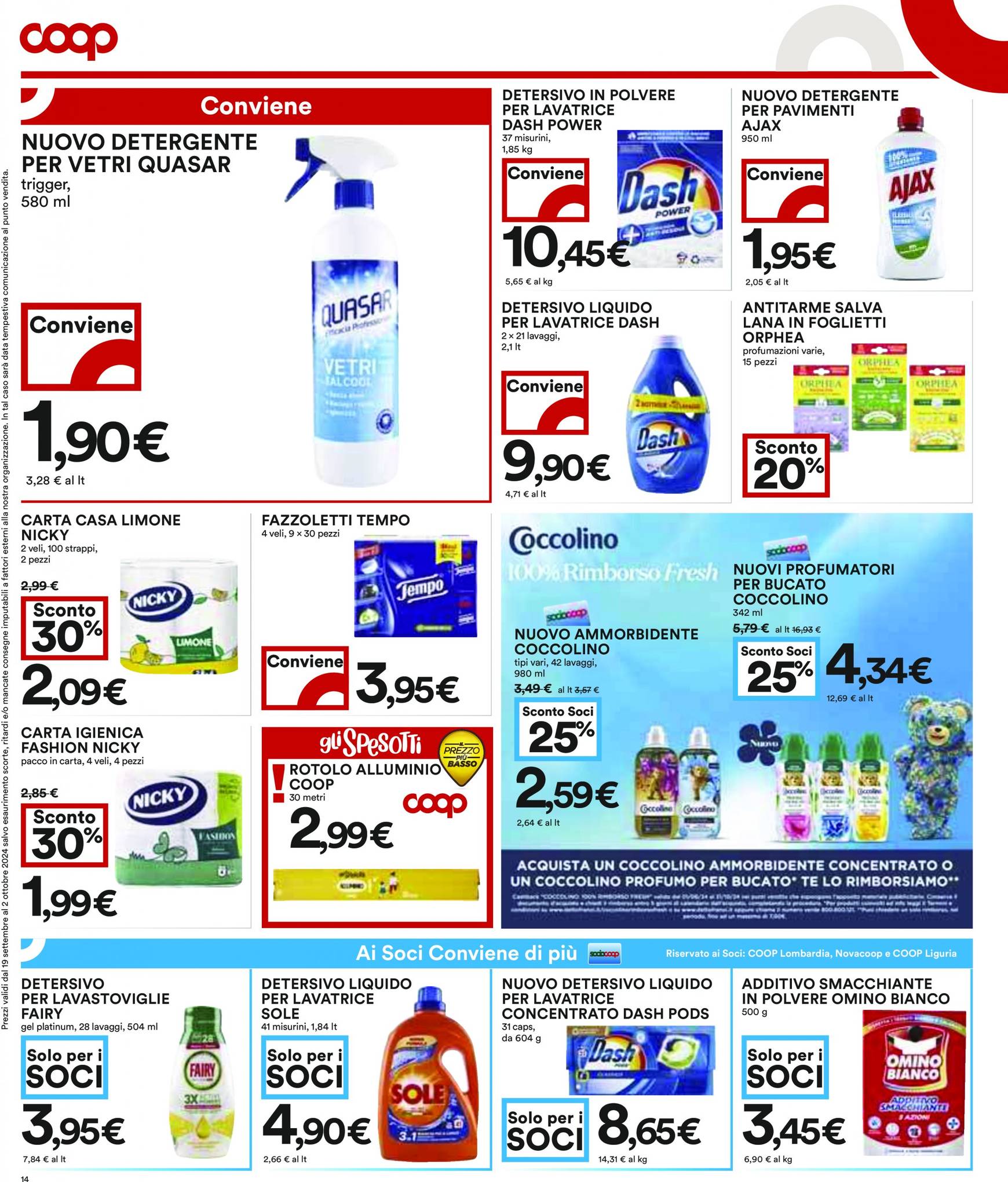 coop - Nuovo volantino Coop 19.09. - 02.10. - page: 14