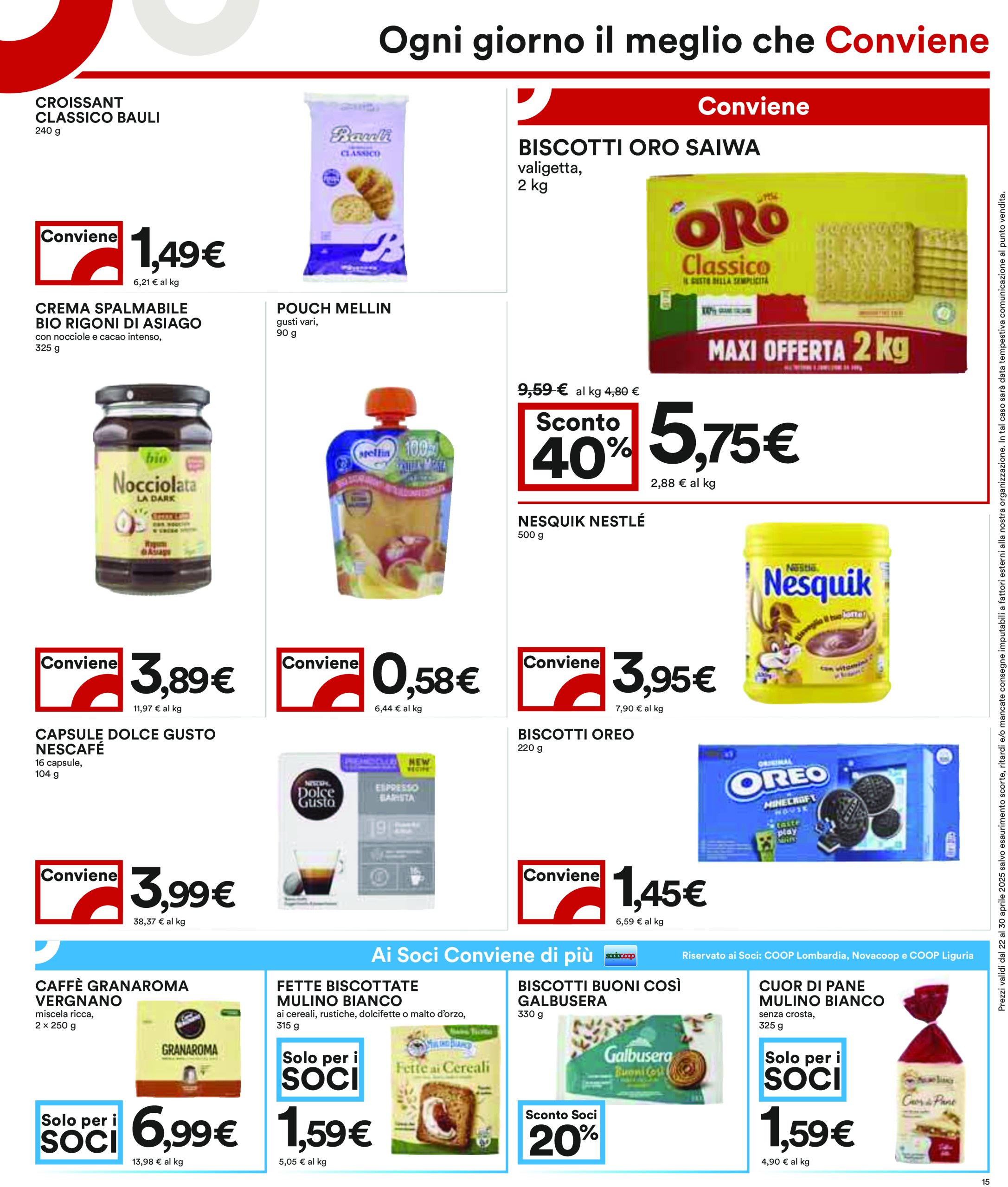 coop - Volantino Coop valido dal 22/04 al 30/04 - page: 15