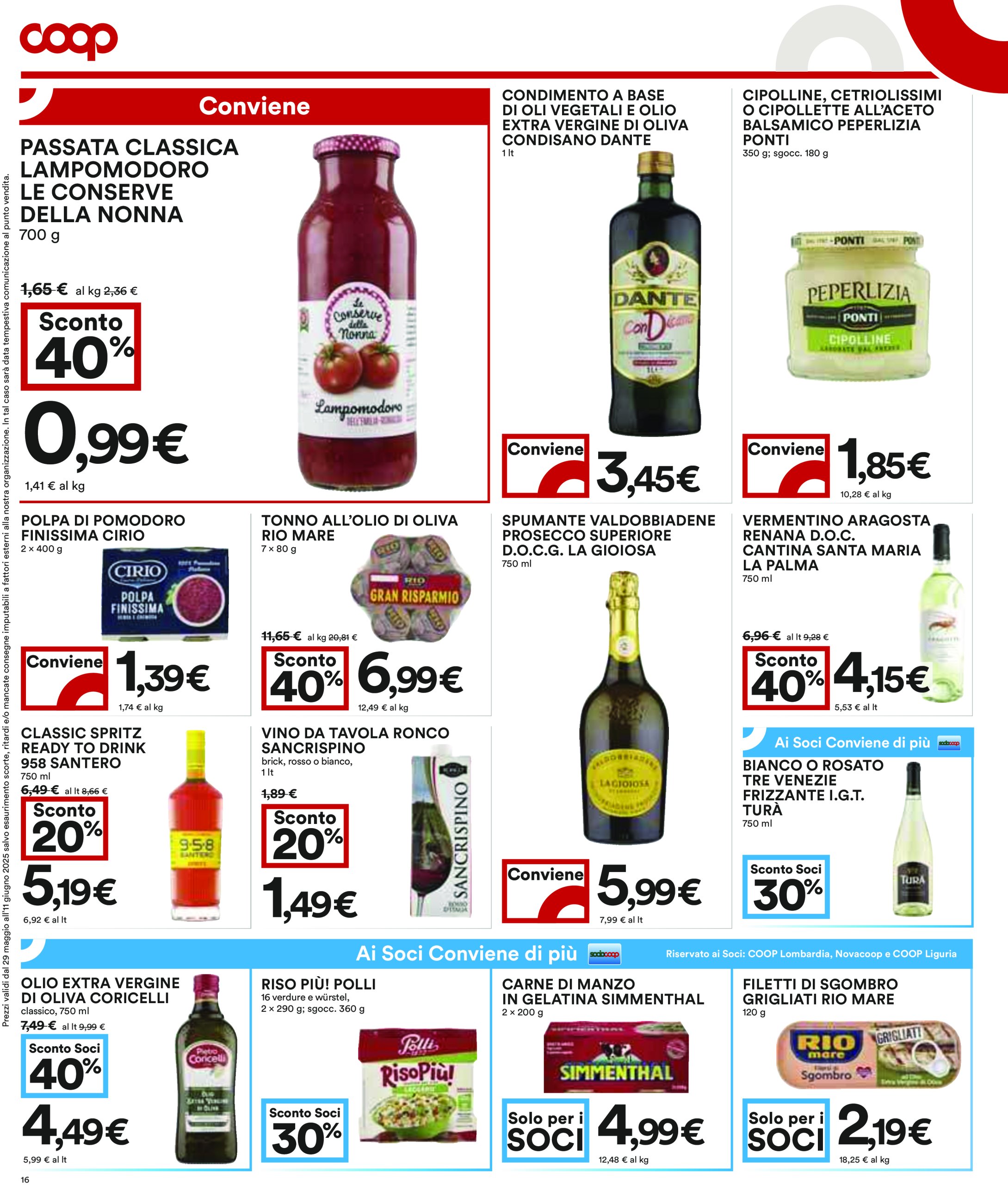 coop - Volantino Coop valido dal 29/05 al 11/06 - page: 16
