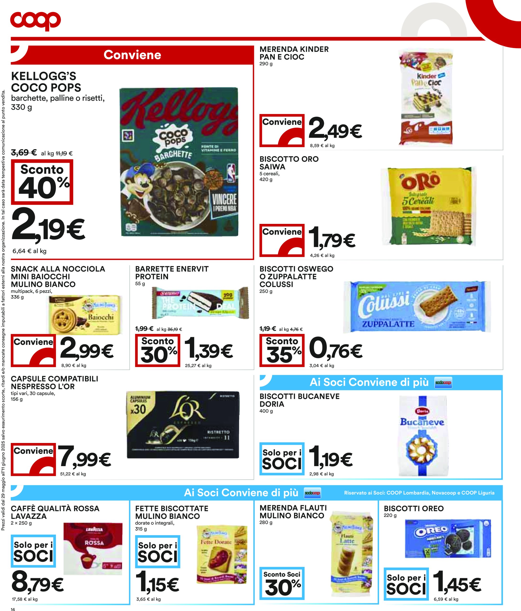 coop - Volantino Coop valido dal 29/05 al 11/06 - page: 14