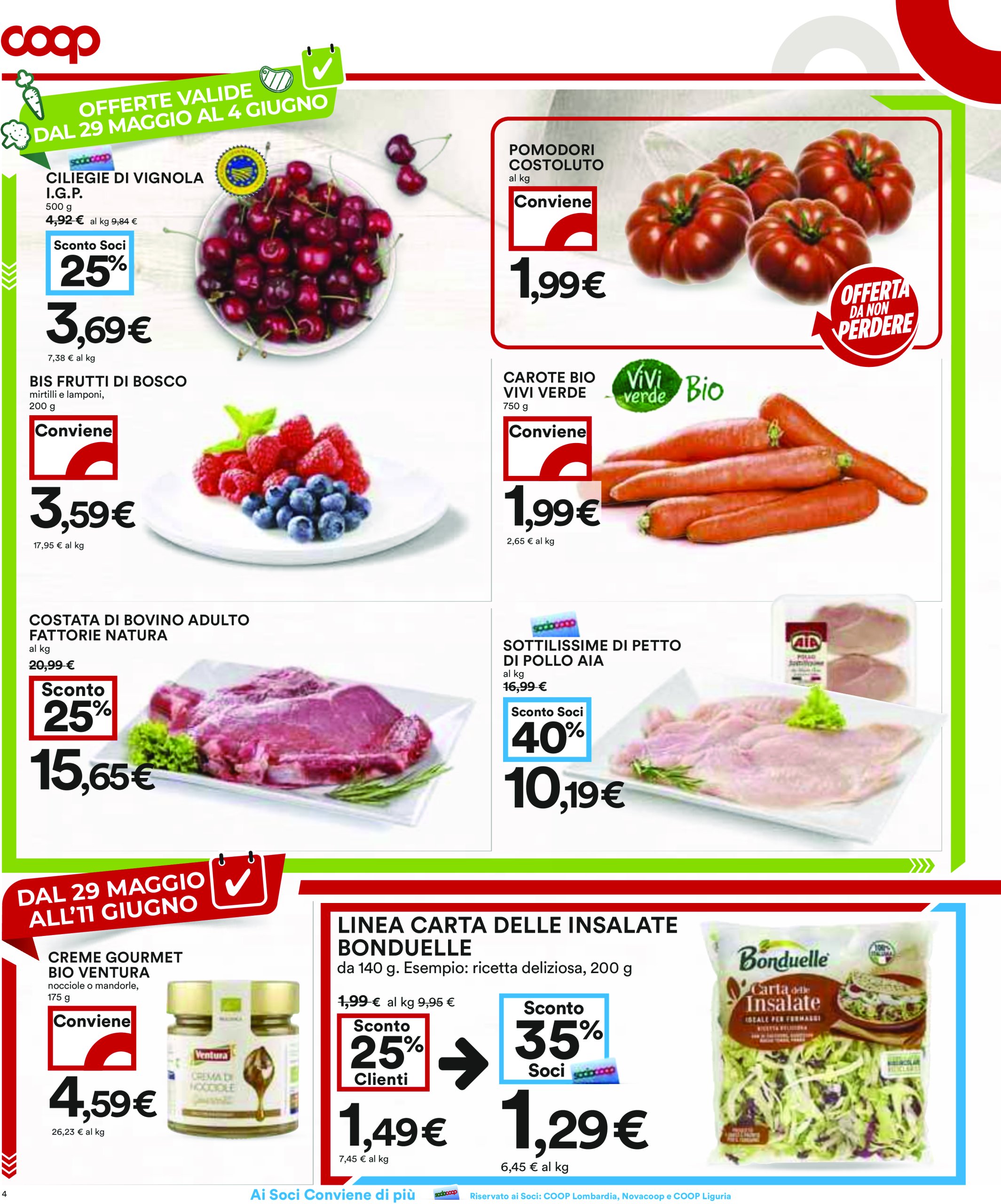 coop - Volantino Coop valido dal 29/05 al 11/06 - page: 4