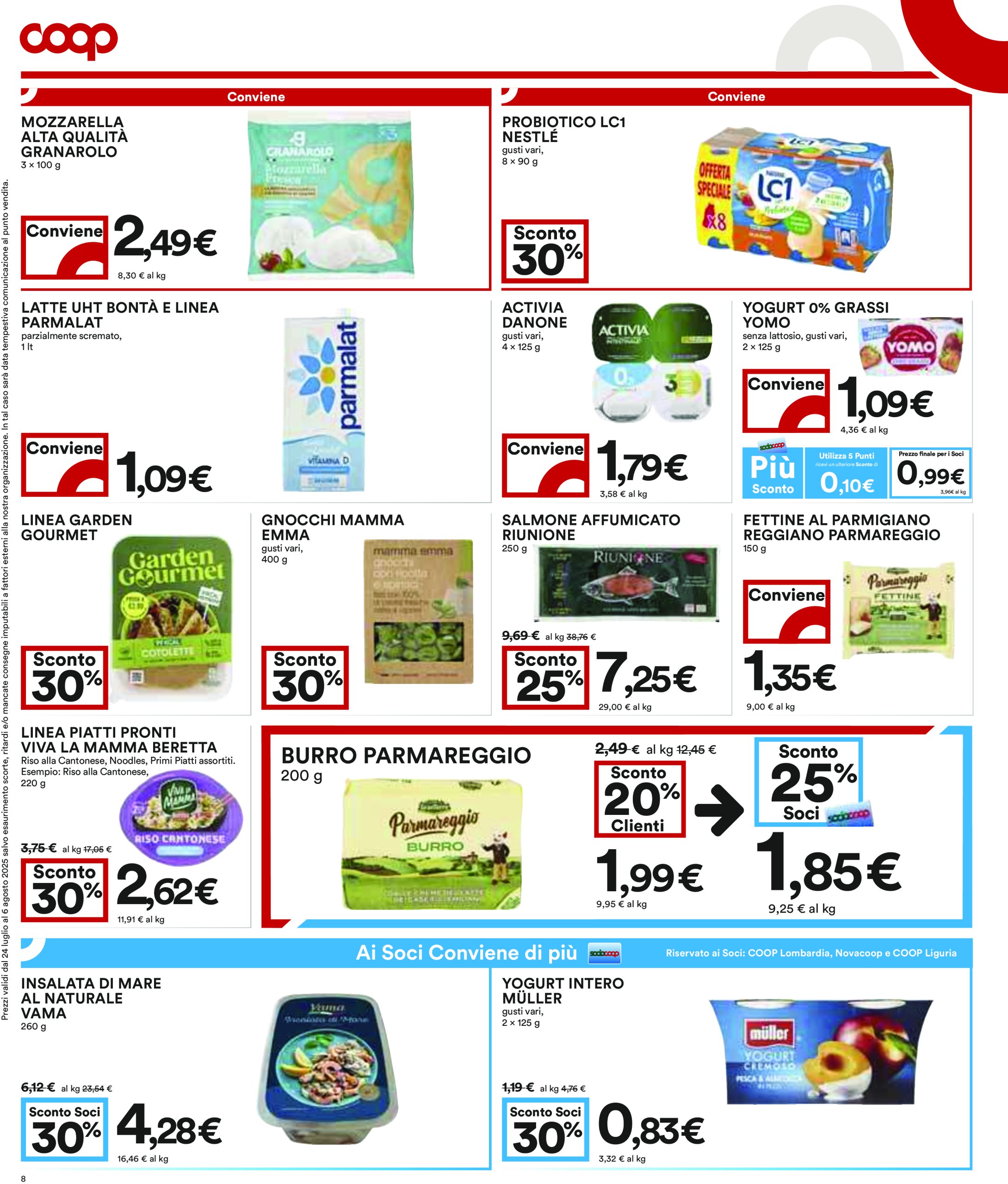 coop - Volantino Coop valido dal 24/07 al 06/08 - page: 8