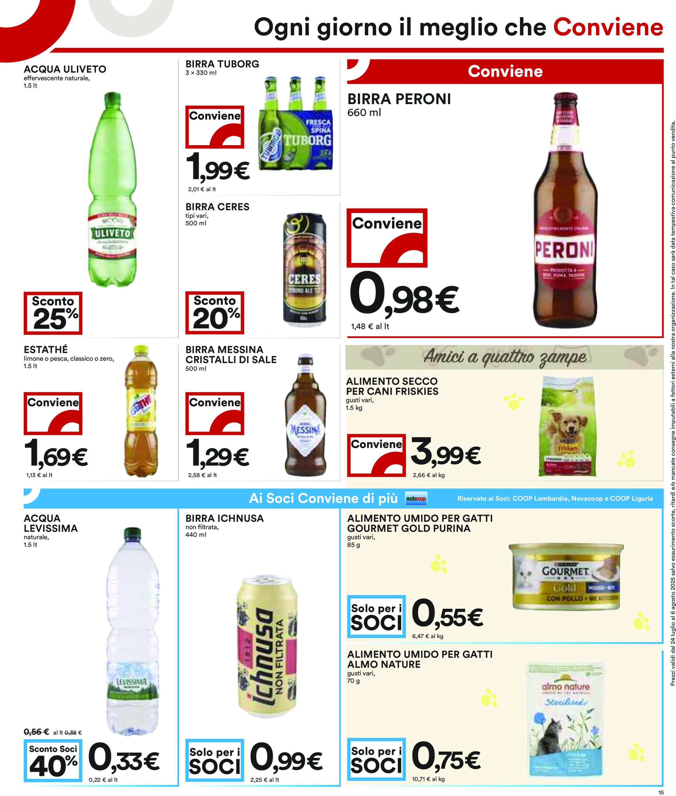 coop - Volantino Coop valido dal 24/07 al 06/08 - page: 15
