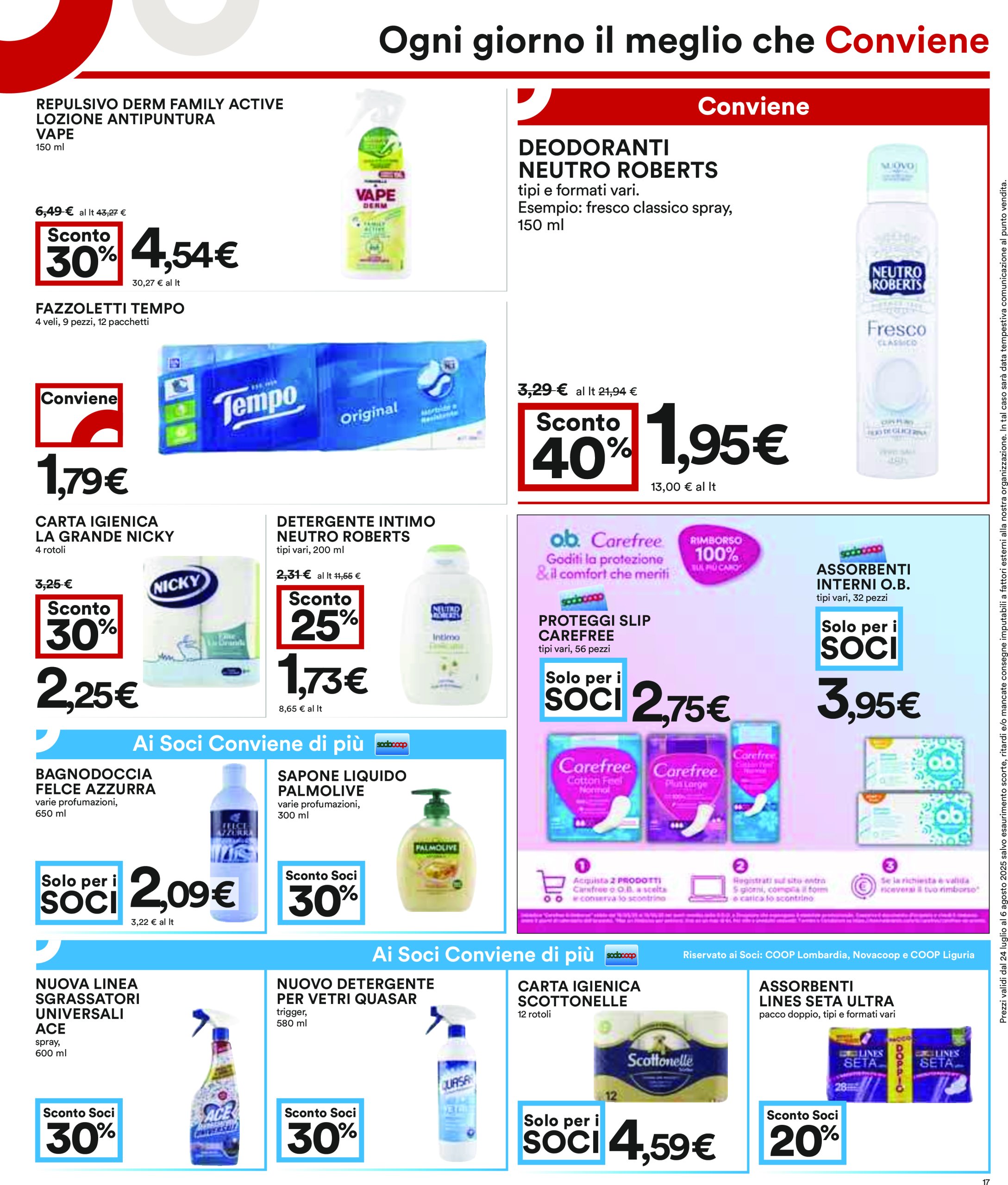 coop - Volantino Coop valido dal 24/07 al 06/08 - page: 17