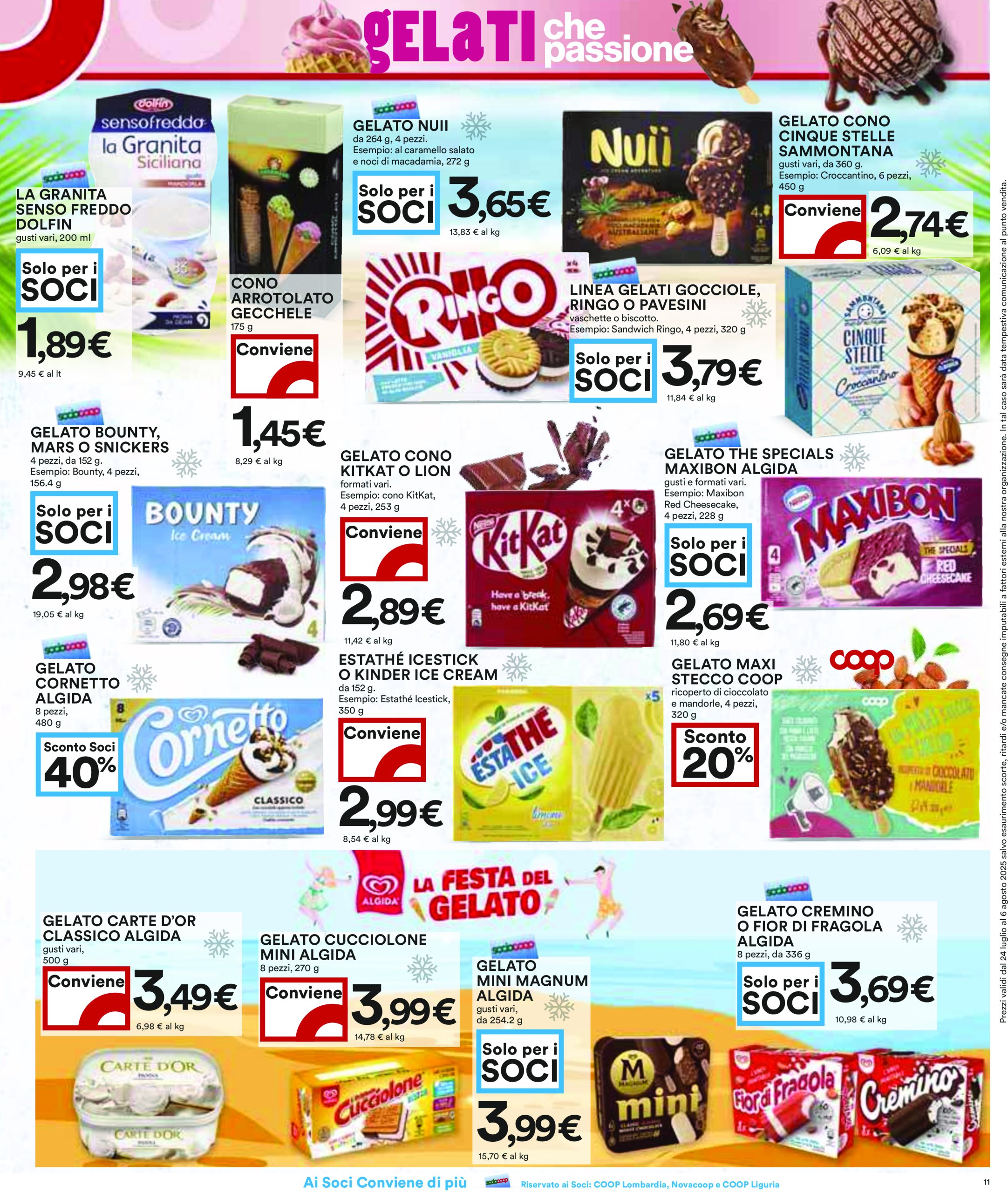 coop - Volantino Coop valido dal 24/07 al 06/08 - page: 11