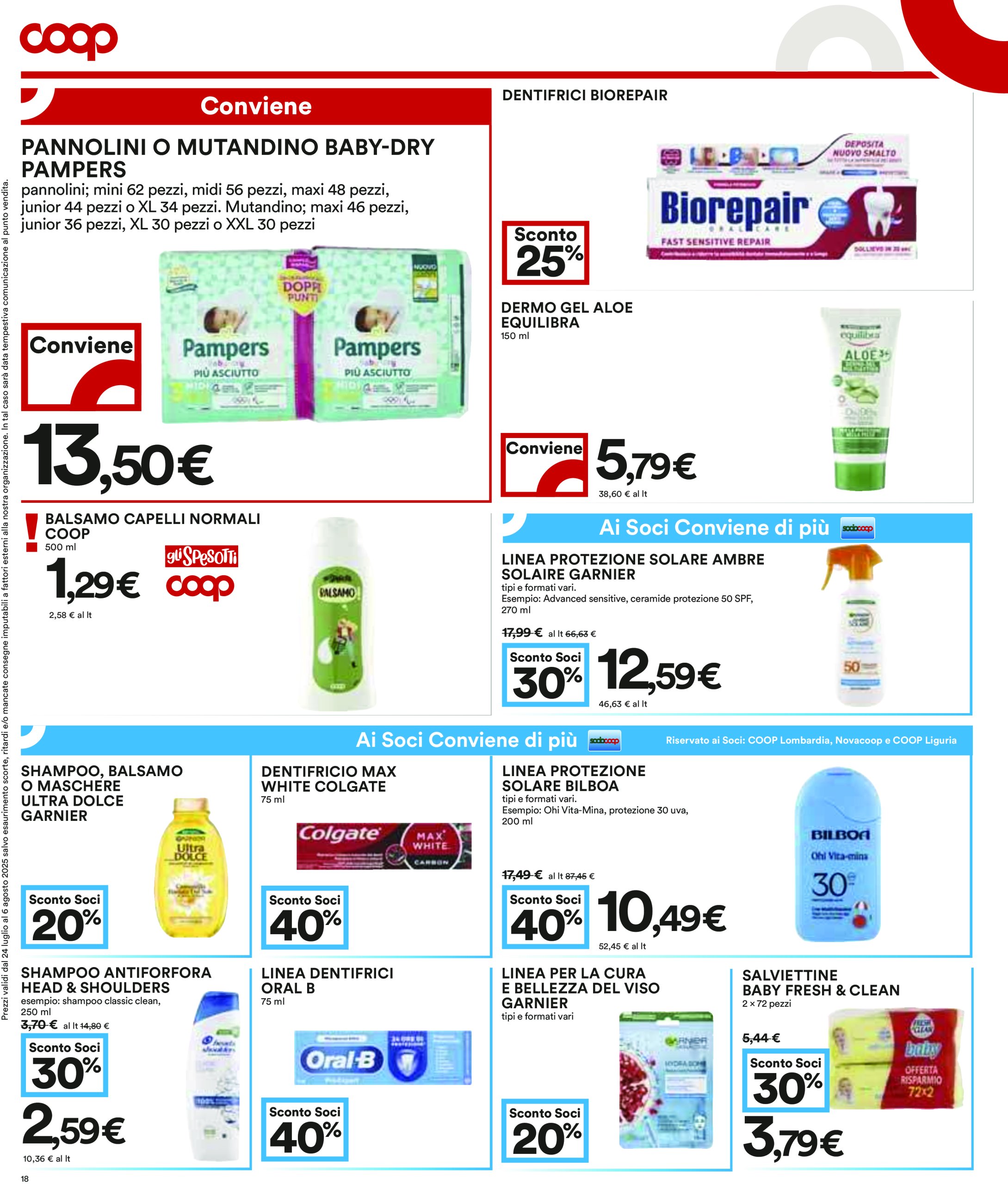 coop - Volantino Coop valido dal 24/07 al 06/08 - page: 18
