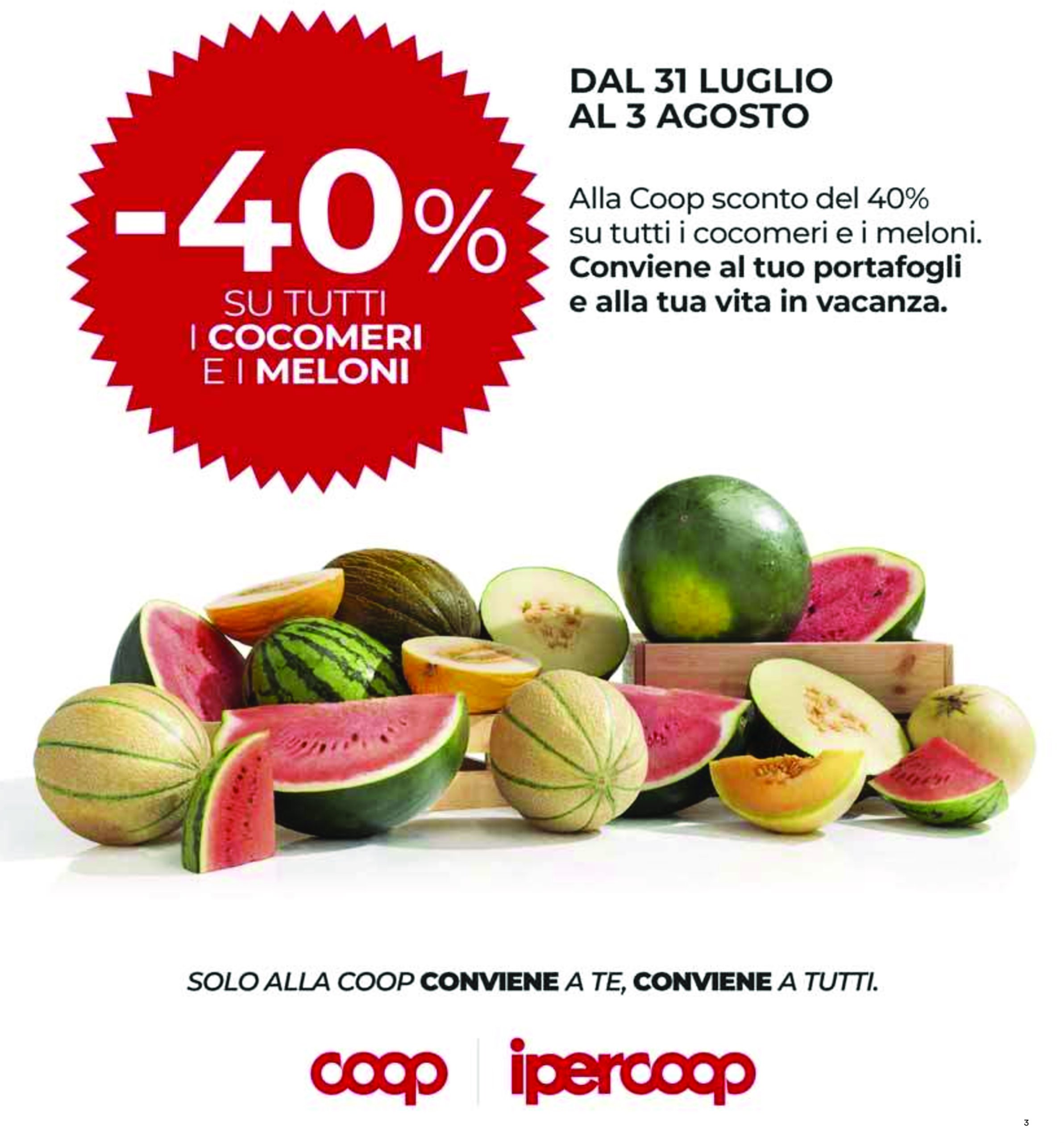 coop - Volantino Coop valido dal 24/07 al 06/08 - page: 3