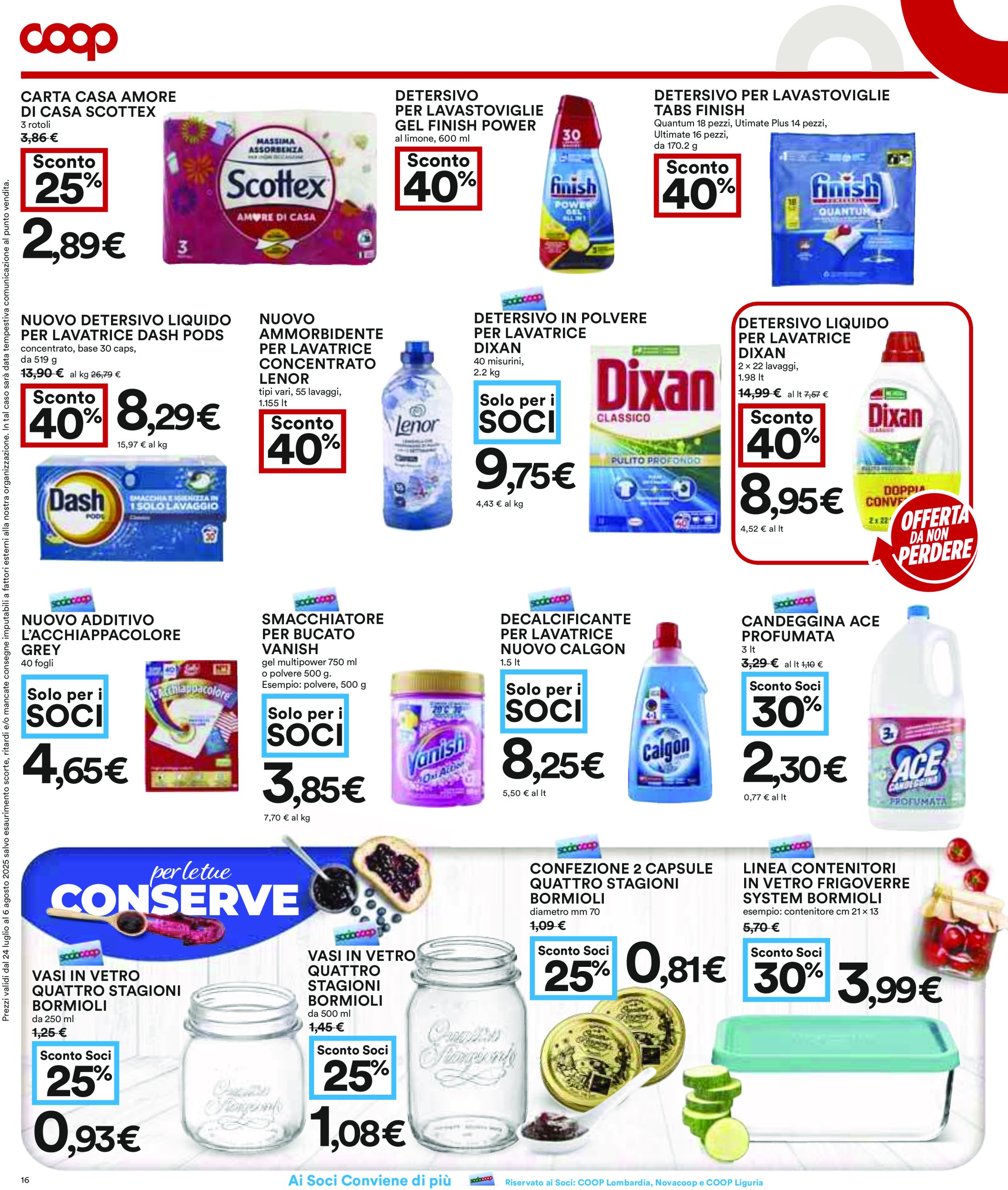 coop - Volantino Coop valido dal 24/07 al 06/08 - page: 16