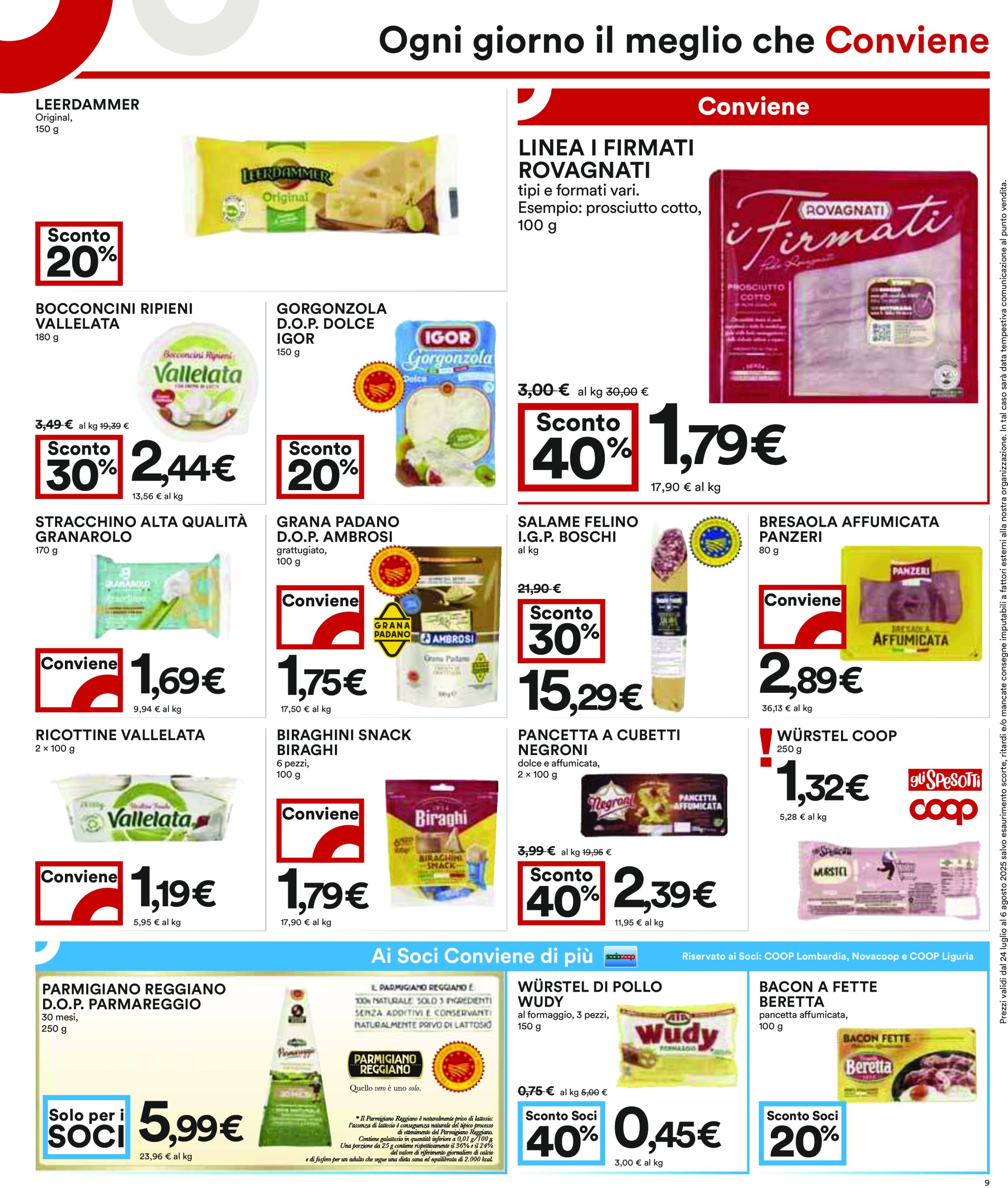 coop - Volantino Coop valido dal 24/07 al 06/08 - page: 9
