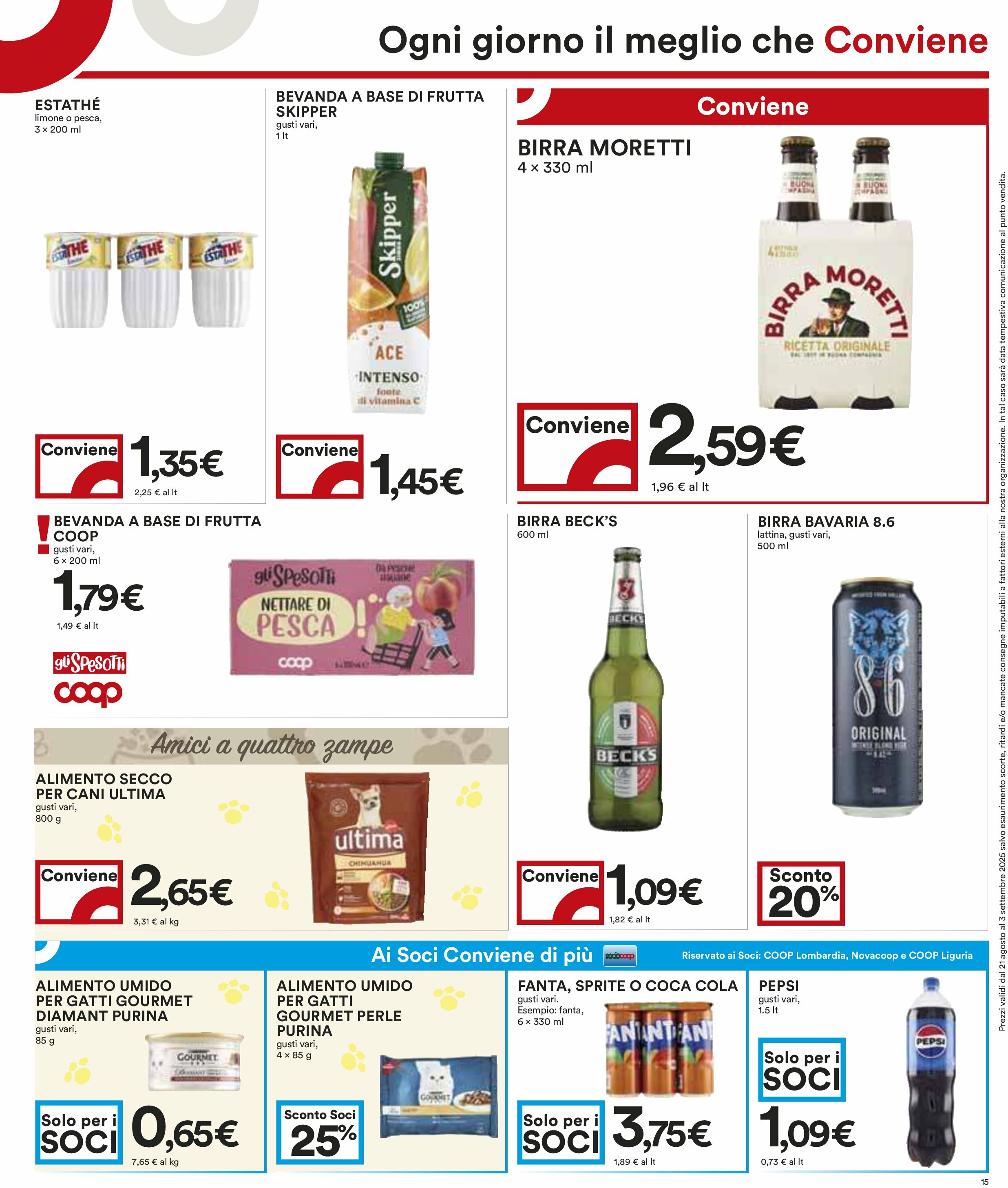 coop - Volantino Coop valido dal 21/08 al 03/09 - page: 15