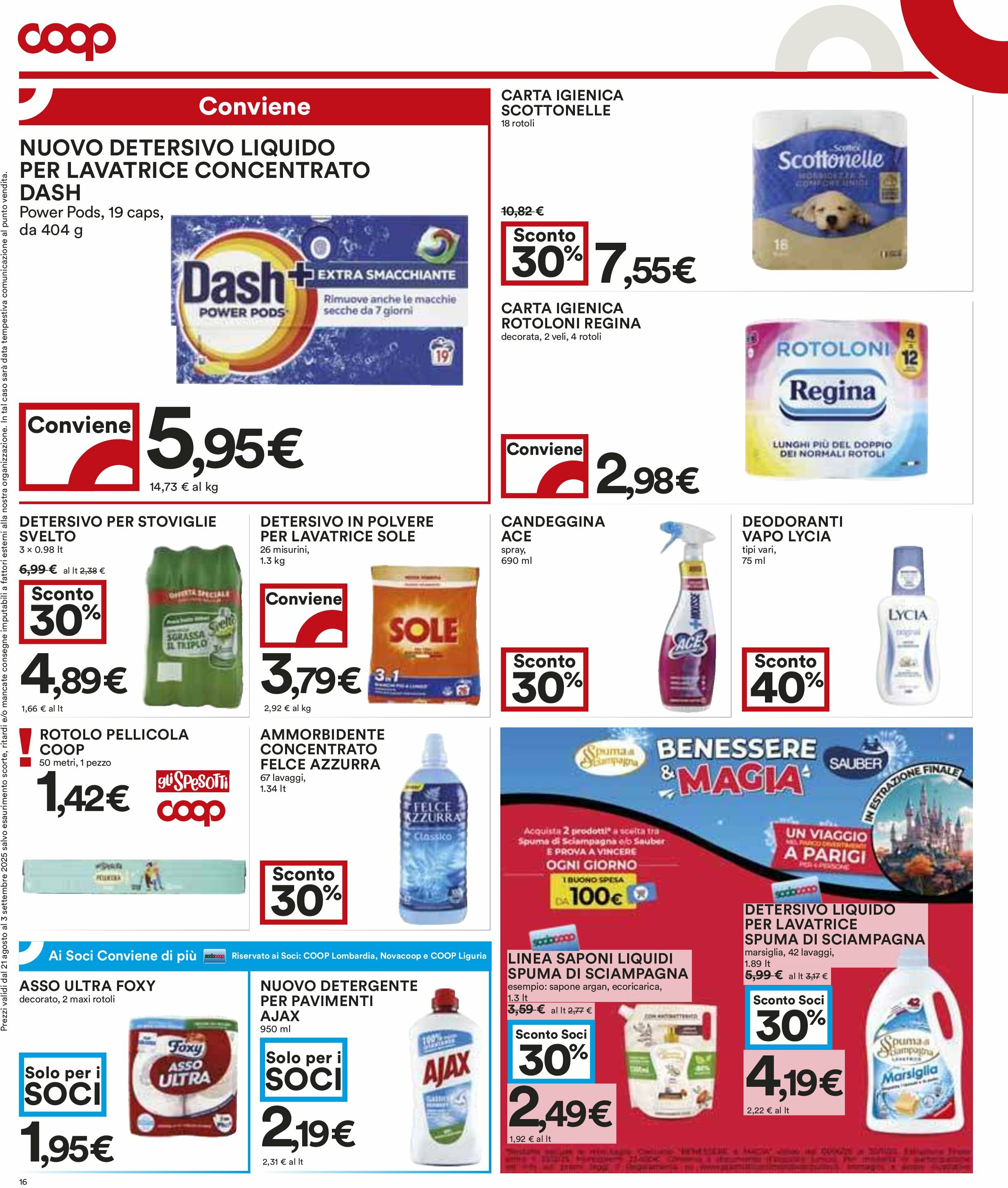 coop - Volantino Coop valido dal 21/08 al 03/09 - page: 16