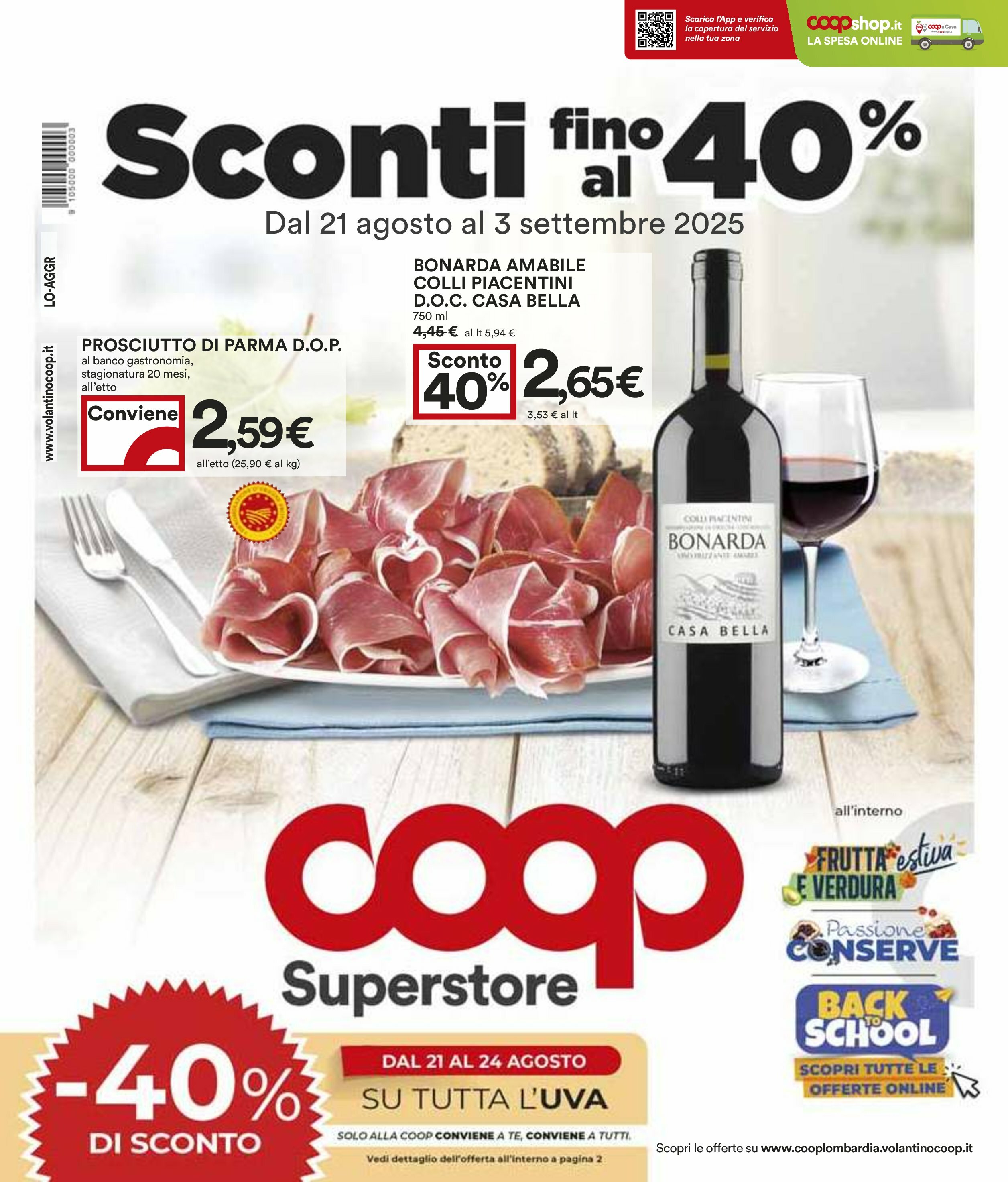 coop - Volantino Coop valido dal 21/08 al 03/09 - page: 1