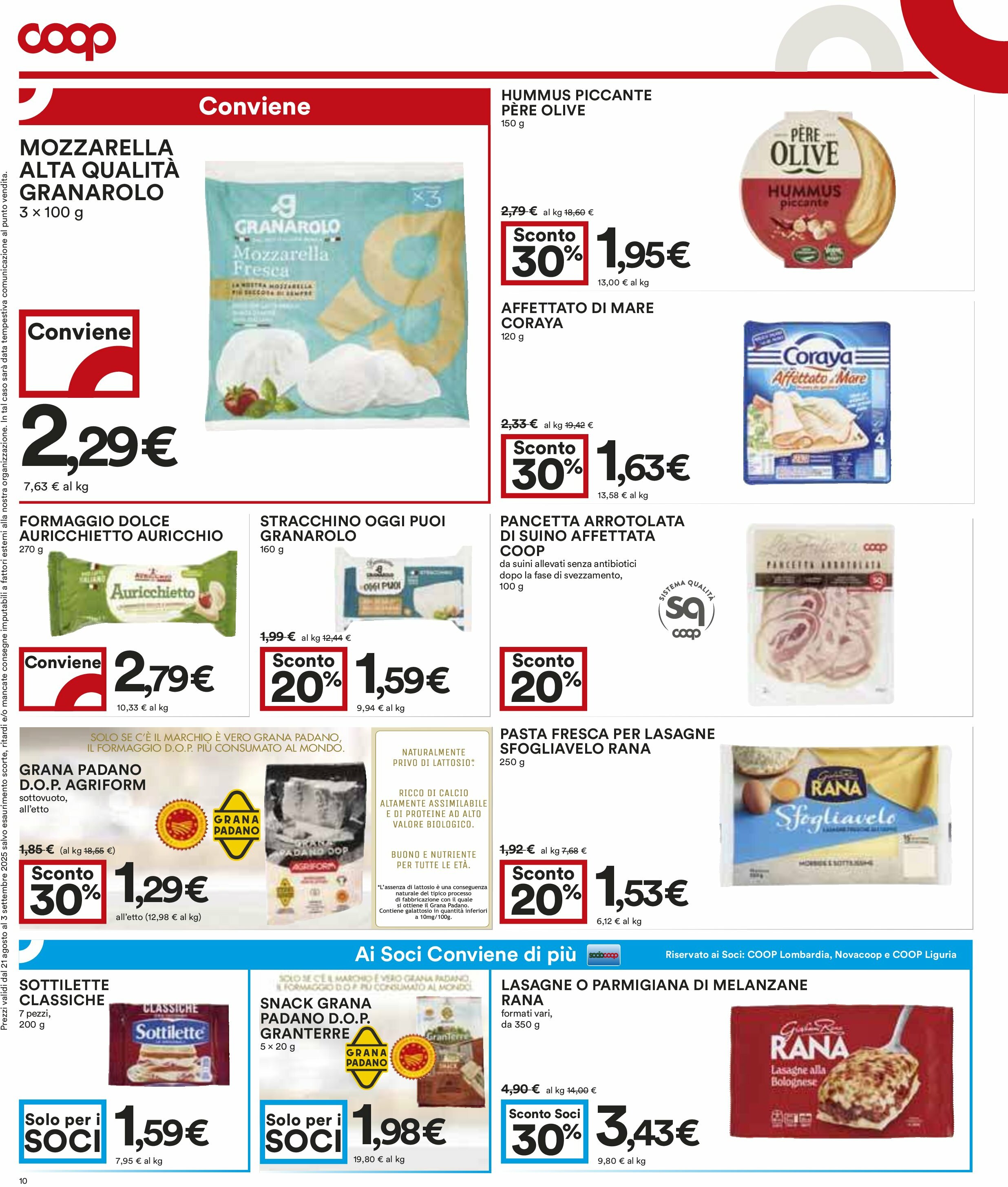 coop - Volantino Coop valido dal 21/08 al 03/09 - page: 10
