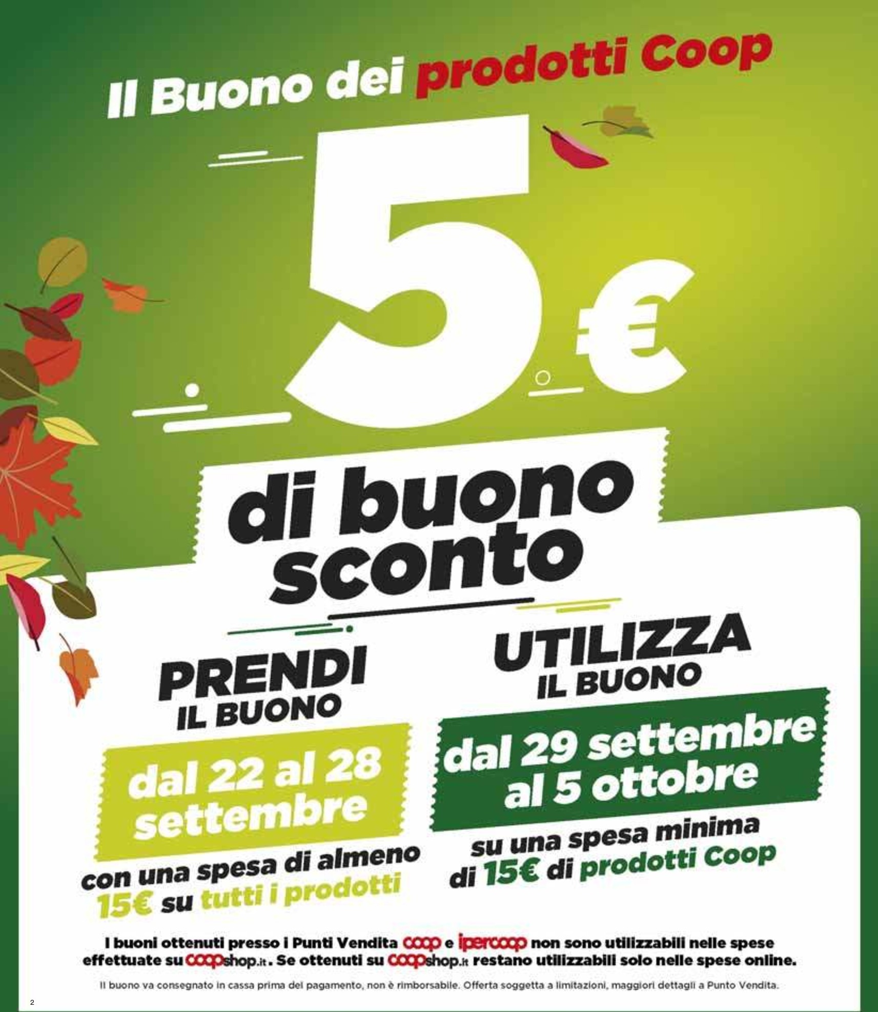coop - Volantino Coop valido dal 18/09 al 01/10 - page: 2