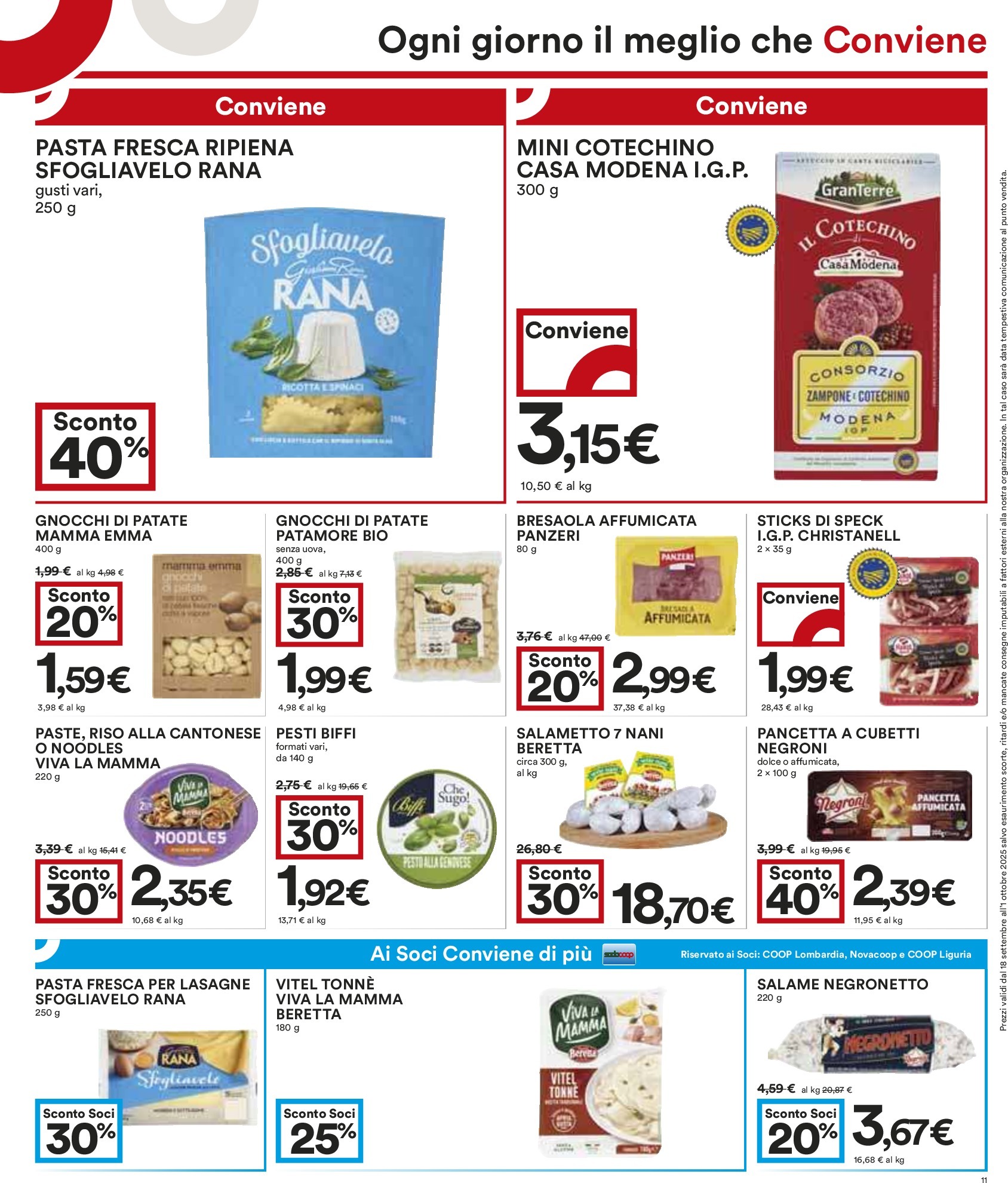 coop - Volantino Coop valido dal 18/09 al 01/10 - page: 11