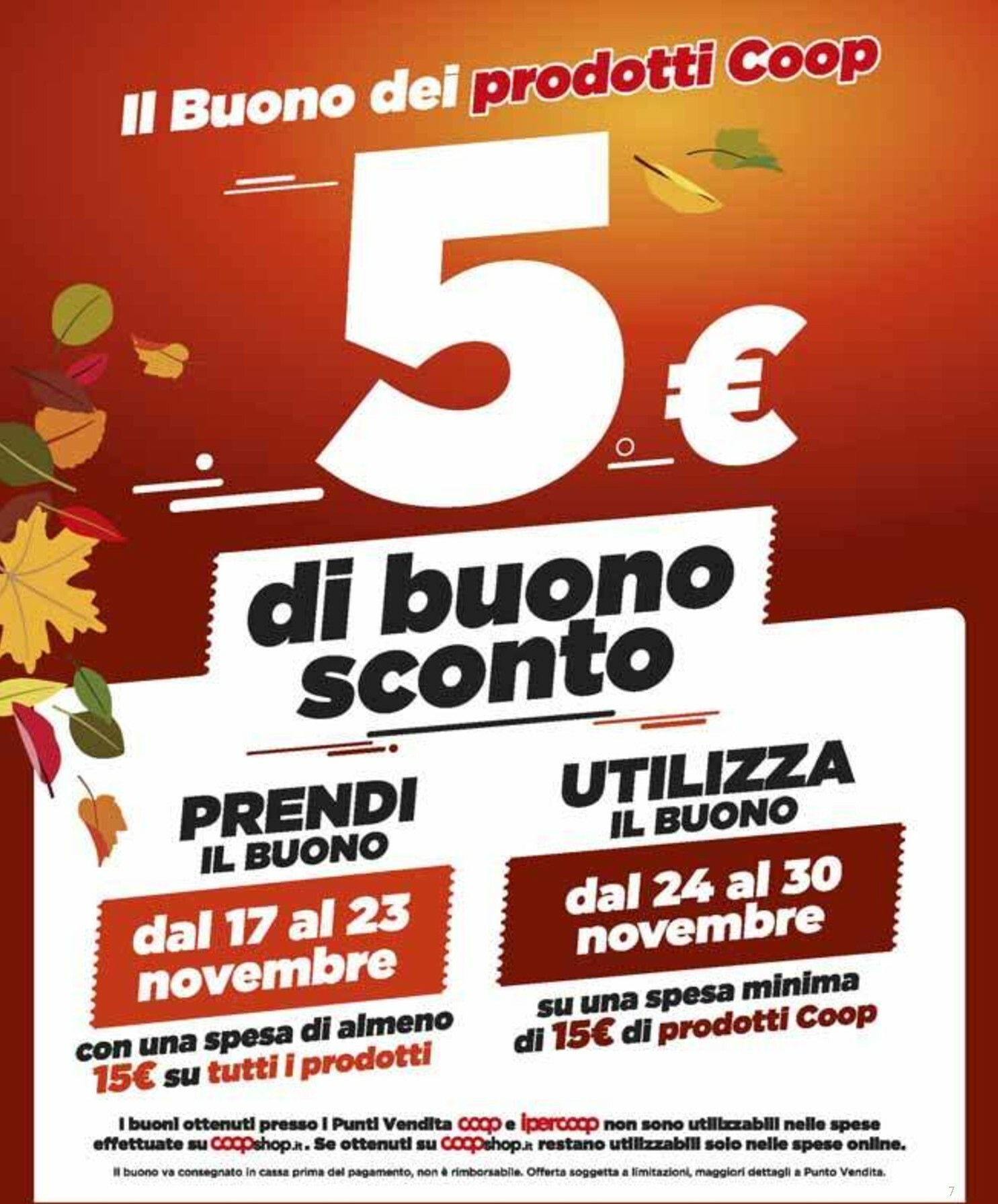 coop - Volantino Coop valido dal 13/11 al 26/11 - page: 7