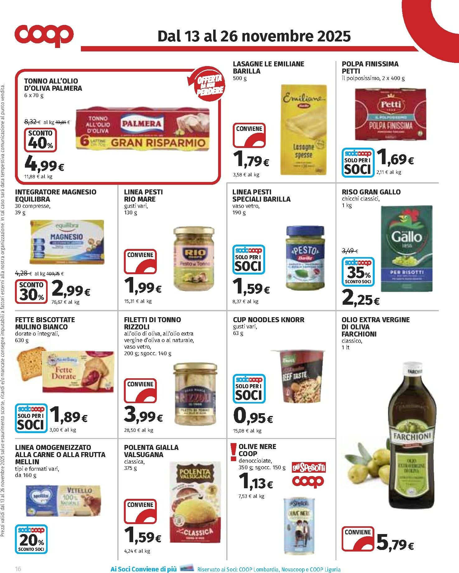 coop - Volantino Coop valido dal 13/11 al 26/11 - page: 16