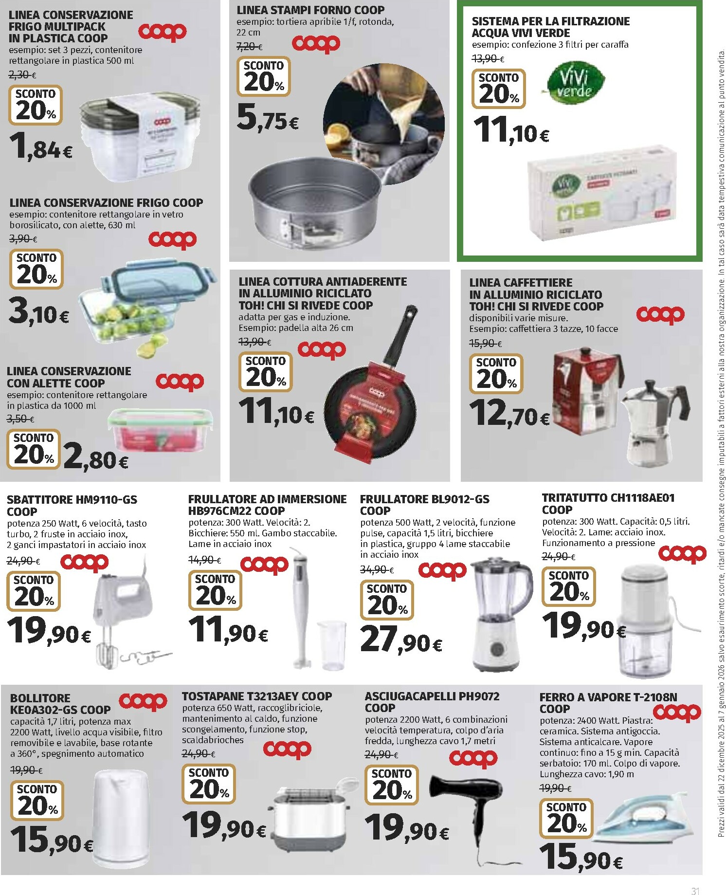 coop - Volantino Coop valido dal 22/12 al 07/01 - page: 31
