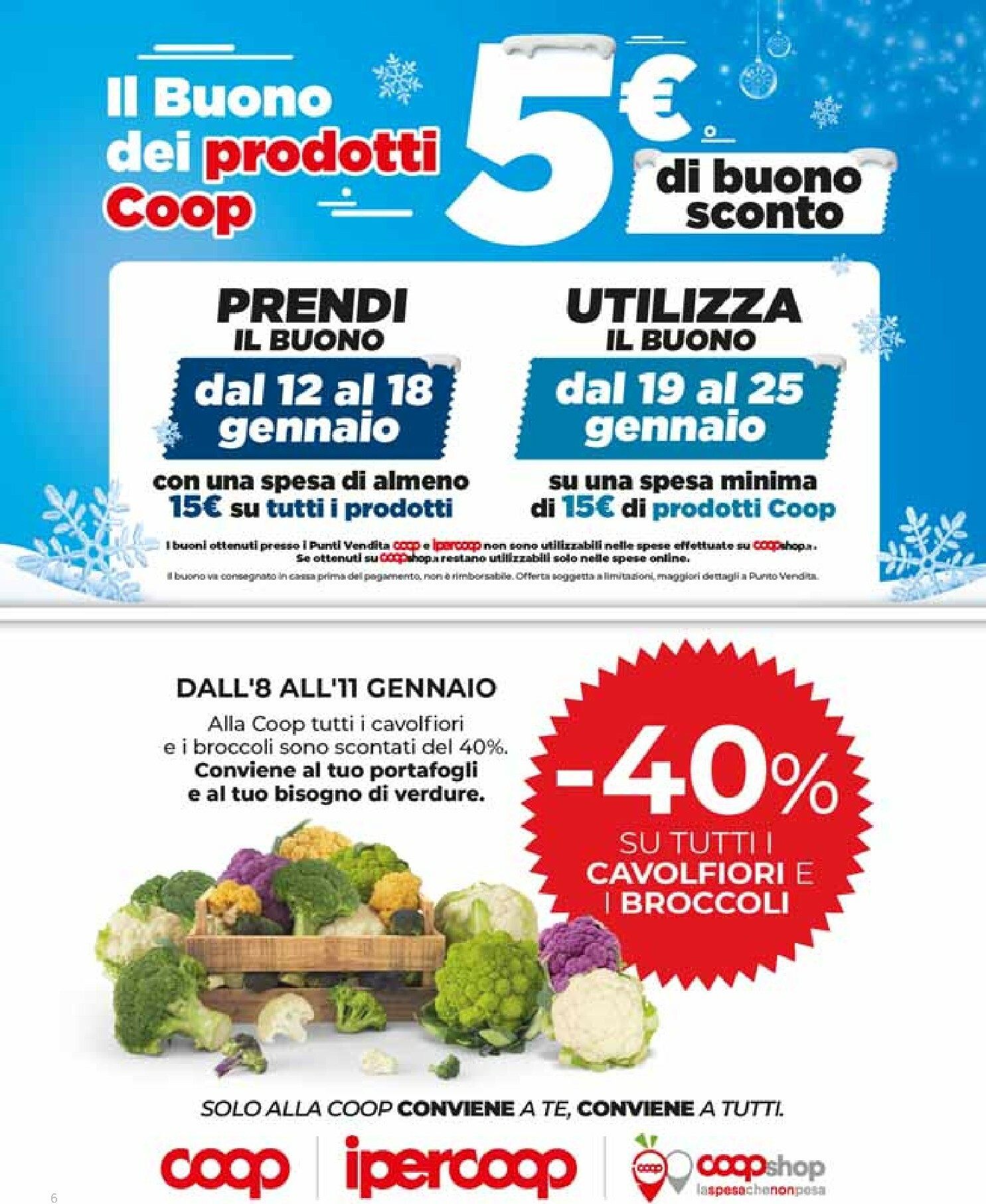 coop - Volantino Coop valido dal 08/01 al 21/01 - page: 6