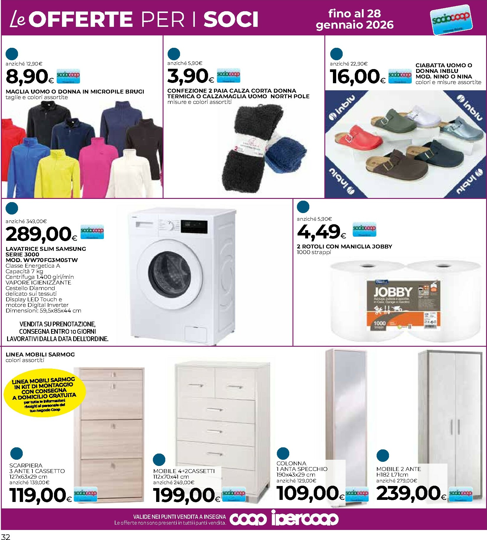 coop - Volantino Coop valido dal 15/01 al 28/01 - page: 32