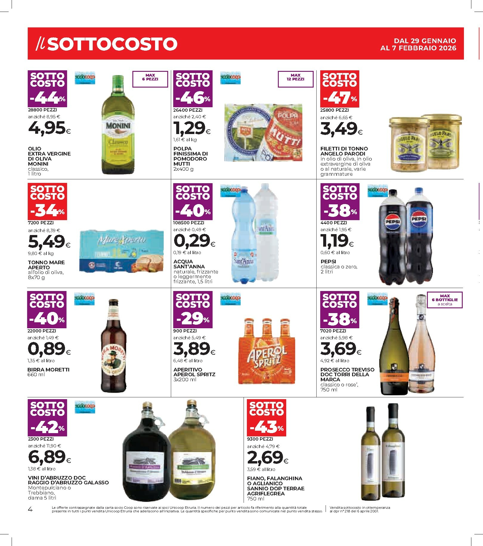 coop - Volantino Coop valido dal 29/01 al 11/02 - page: 4