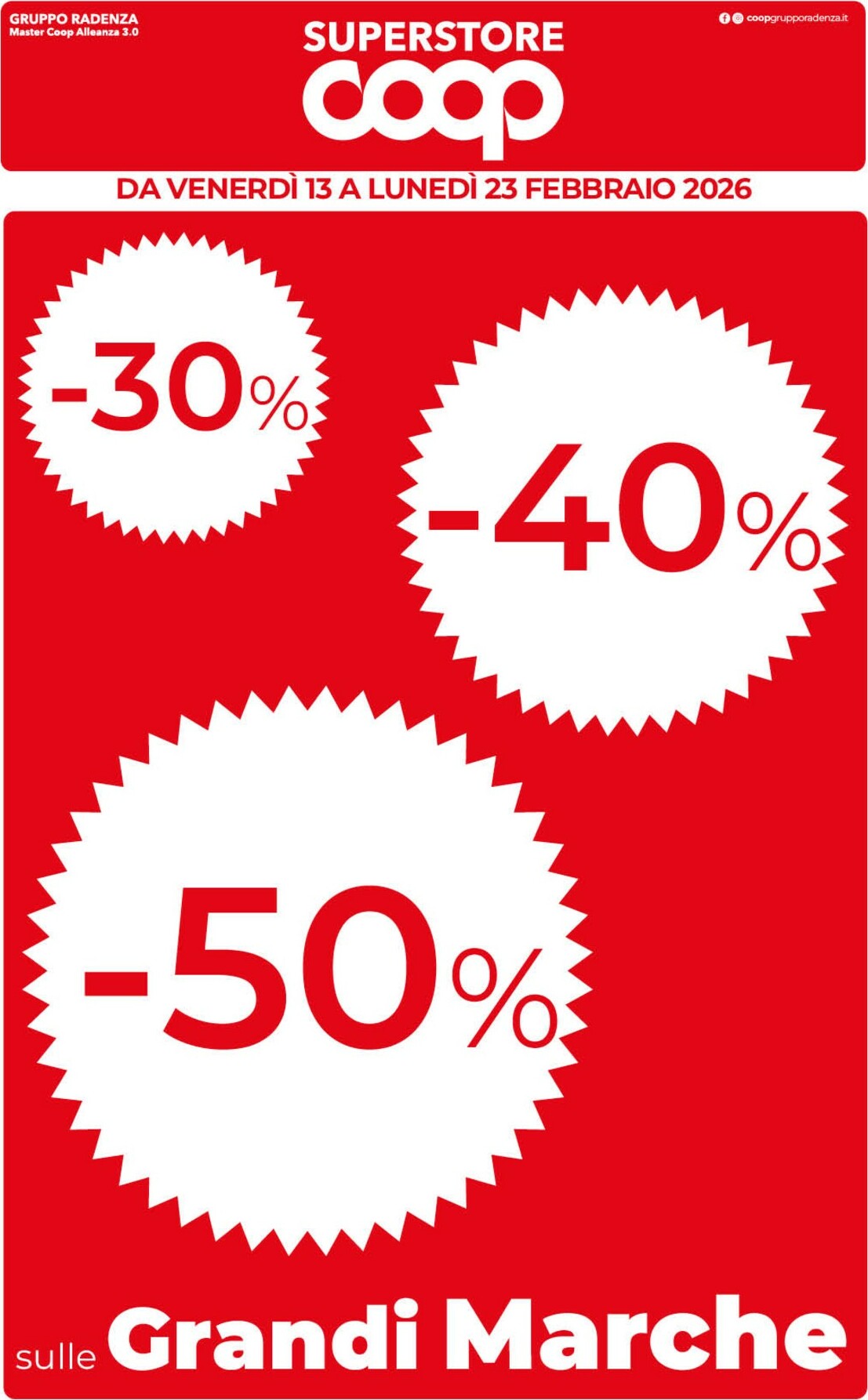 coop - Volantino Coop - Superstore valido dal 13/02/2026 al 23/02/2026