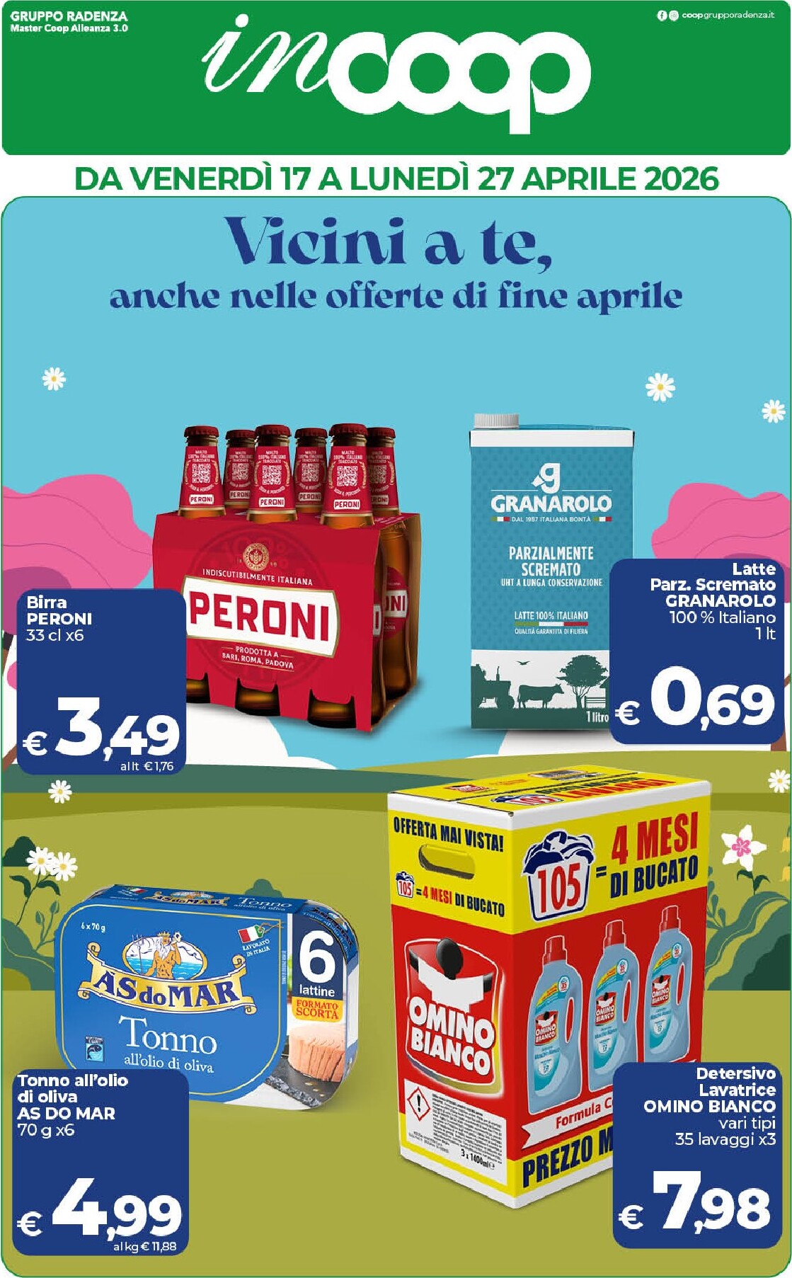 coop - Volantino attuale di inCoop valido dal venerdì 17/04/2026 al lunedì 27/04/2026