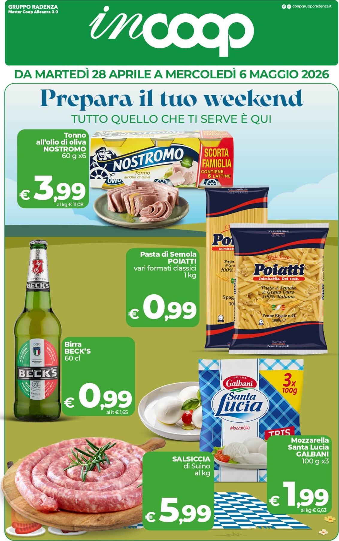 coop - Volantino attuale di inCoop valido dal martedì 28/04/2026 al mercoledì 06/05/2026