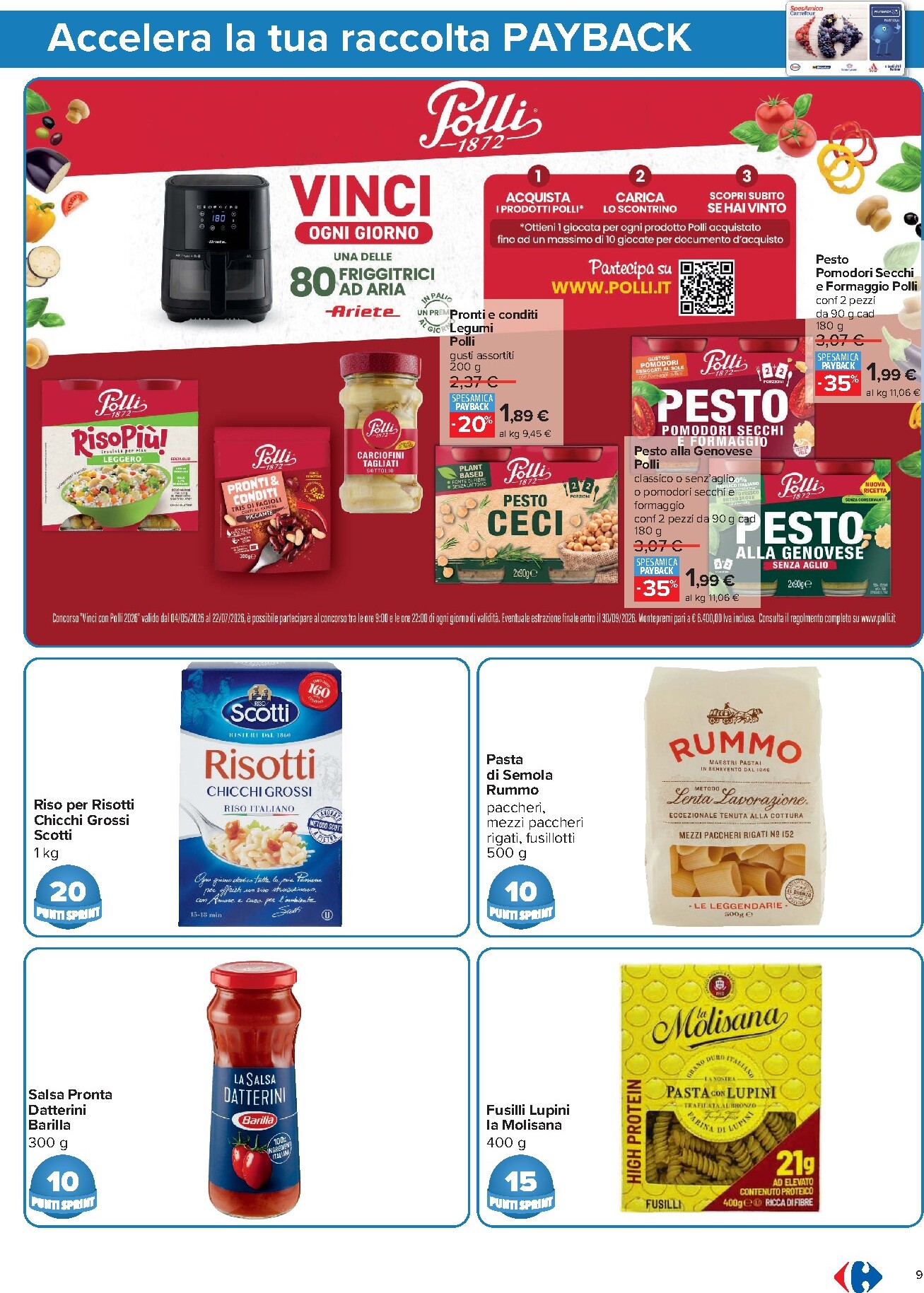 carrefour - Volantino Carrefour - Punti Sprint Payback per la prossima settimana dal venerdì 05/06/2026 al lunedì 15/06/2026 - page: 9