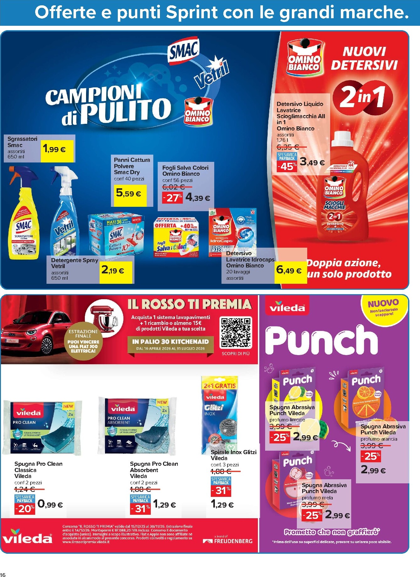 carrefour - Volantino Carrefour - Punti Sprint Payback per la prossima settimana dal venerdì 05/06/2026 al lunedì 15/06/2026 - page: 16