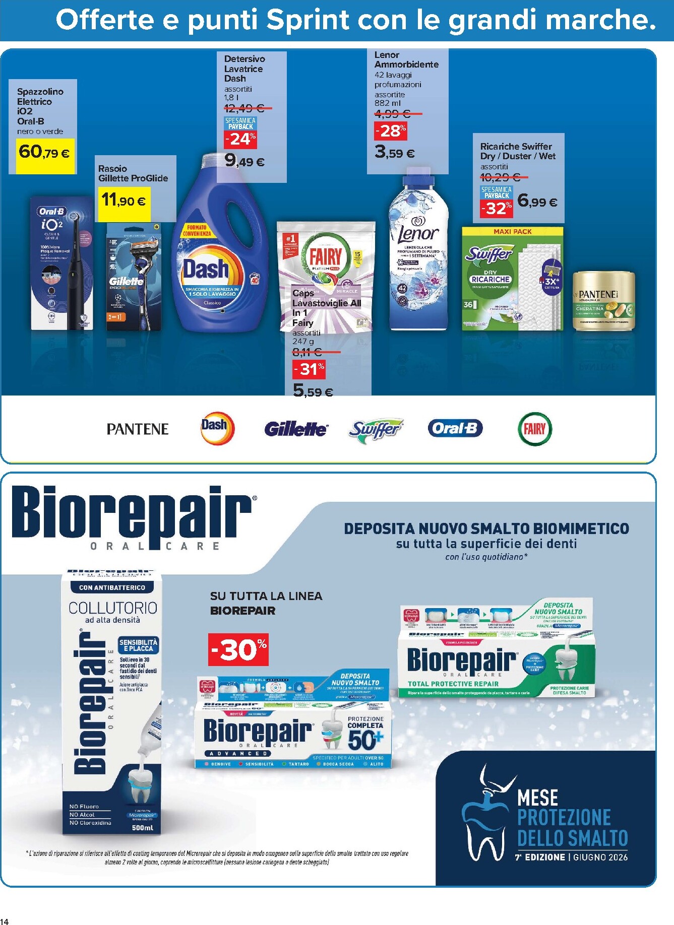 carrefour - Volantino Carrefour - Punti Sprint Payback per la prossima settimana dal venerdì 05/06/2026 al lunedì 15/06/2026 - page: 14