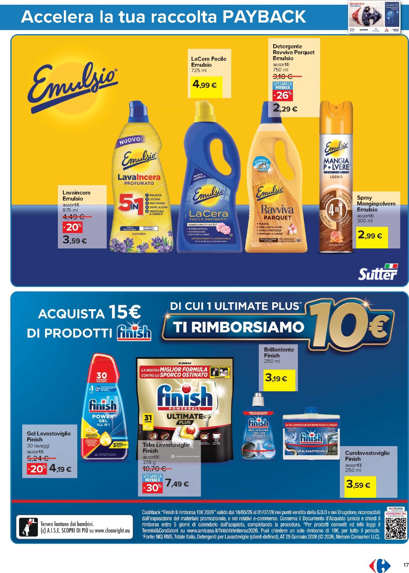 carrefour - Volantino Carrefour - Punti Sprint Payback per la prossima settimana dal venerdì 05/06/2026 al lunedì 15/06/2026 - page: 17