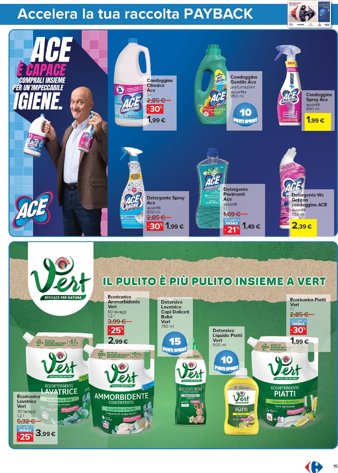 carrefour - Volantino Carrefour - Punti Sprint Payback per la prossima settimana dal venerdì 05/06/2026 al lunedì 15/06/2026 - page: 15