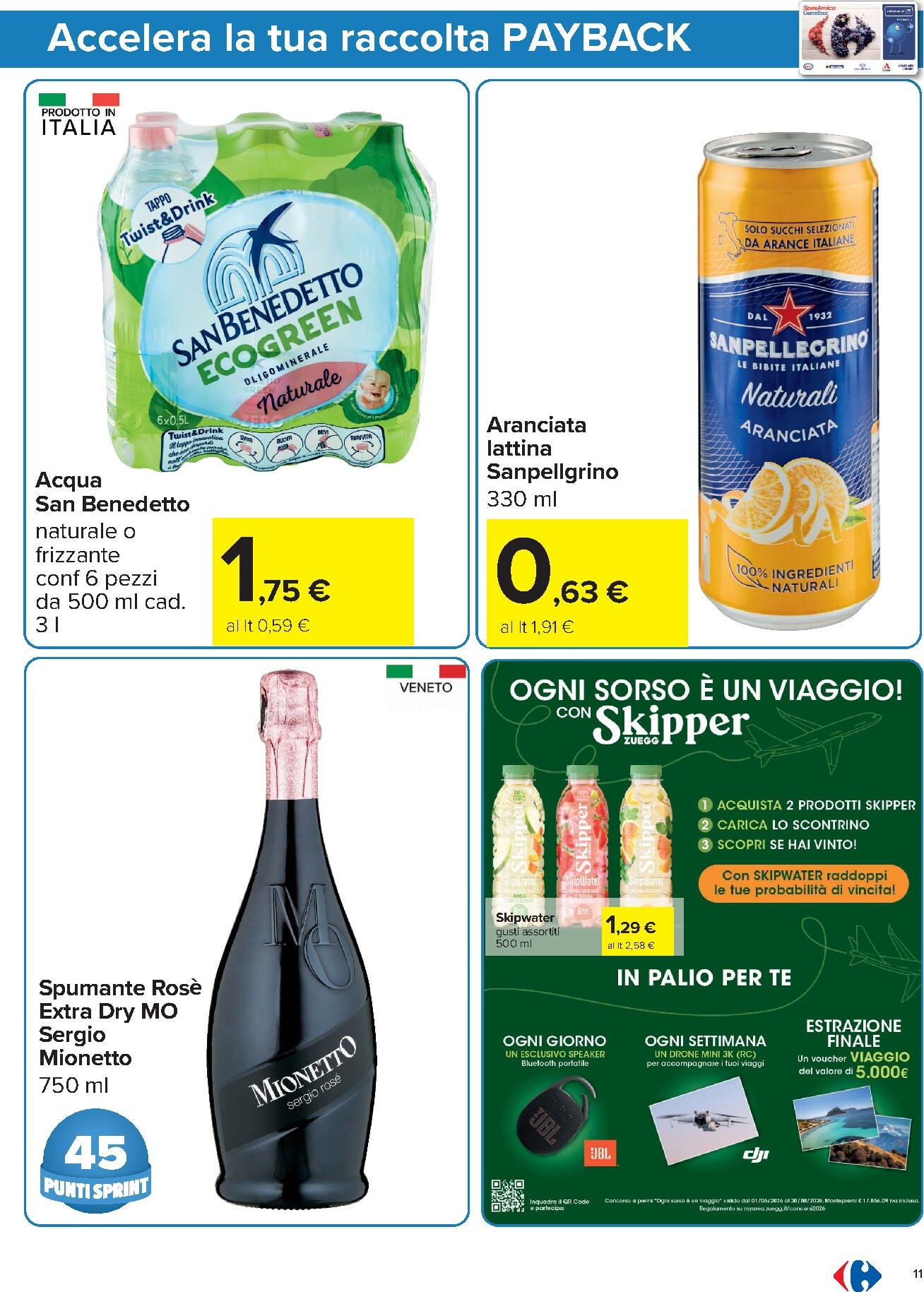 carrefour - Volantino Carrefour - Punti Sprint Payback per la prossima settimana dal venerdì 05/06/2026 al lunedì 15/06/2026 - page: 11