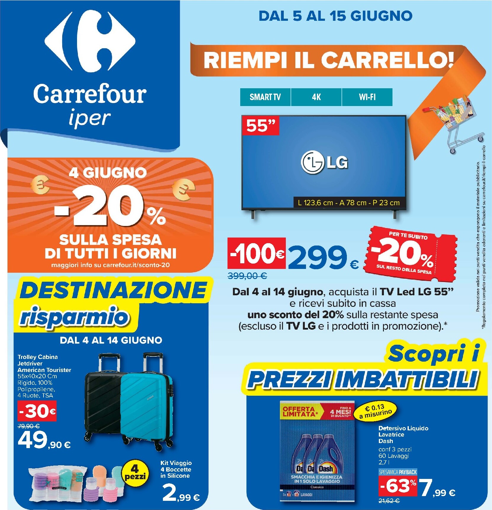 carrefour - Volantino Carrefour per la prossima settimana dal venerdì 05/06/2026 al lunedì 15/06/2026 - page: 1