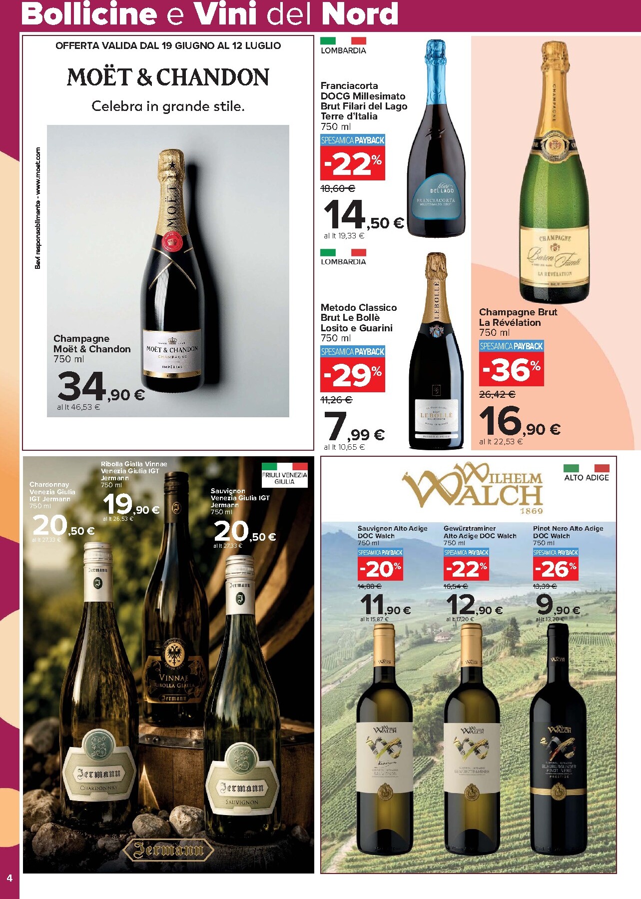 carrefour - Volantino Carrefour - Speciale Vini per la prossima settimana dal venerdì 19/06/2026 al mercoledì 05/08/2026 - page: 4