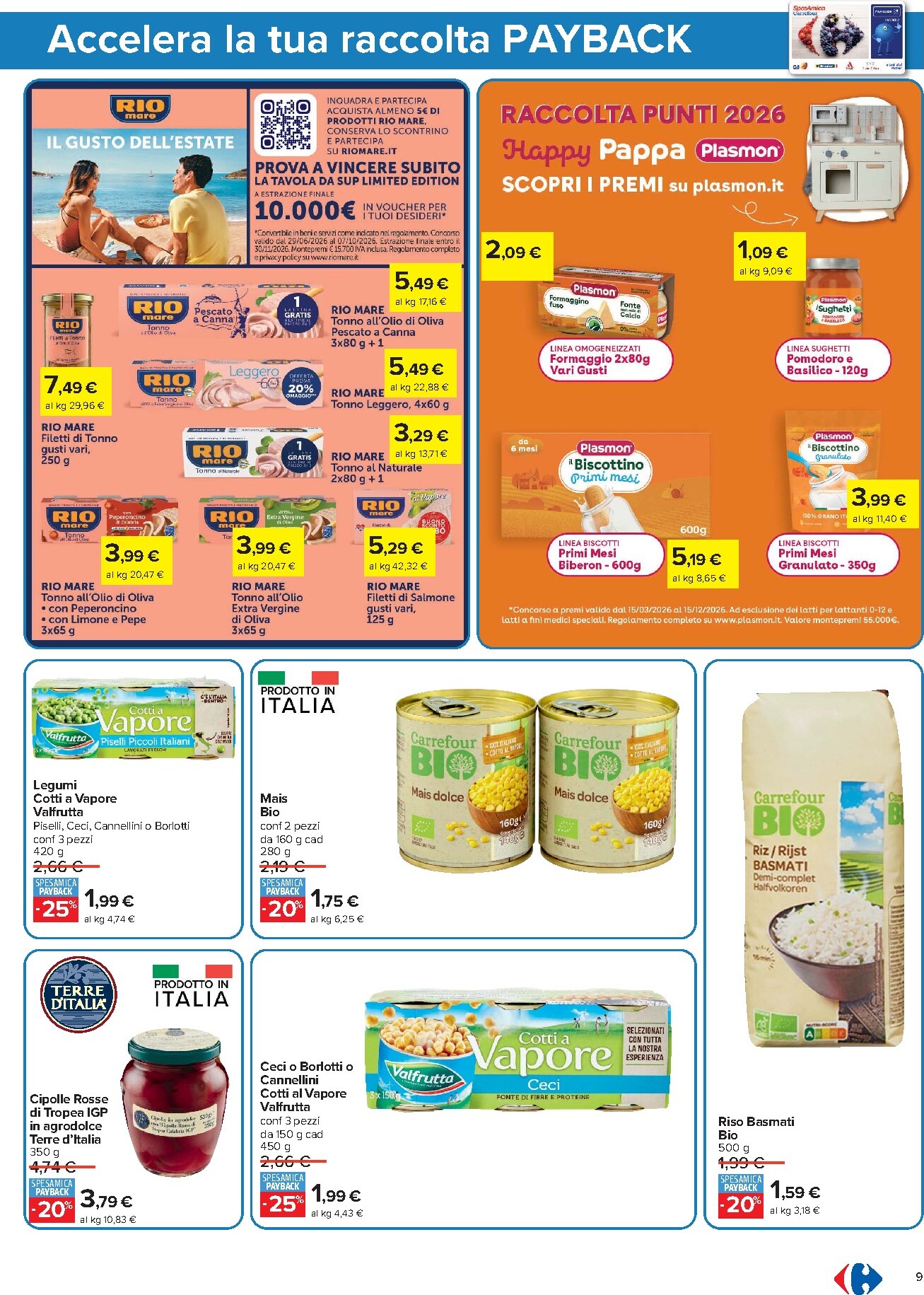 carrefour - Volantino futuro Carrefour - Punti Sprint Payback valido dal giovedì 06/08/2026 al mercoledì 19/08/2026 - page: 9