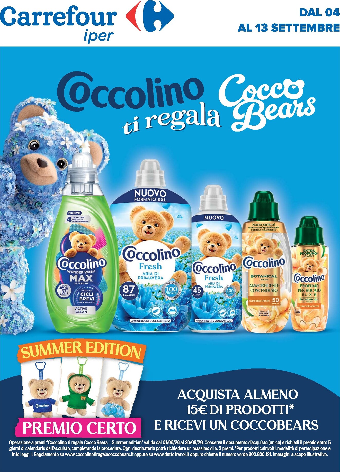 carrefour - Volantino Carrefour - Speciale coccolino per la prossima settimana dal venerdì 04/09/2026 al domenica 13/09/2026