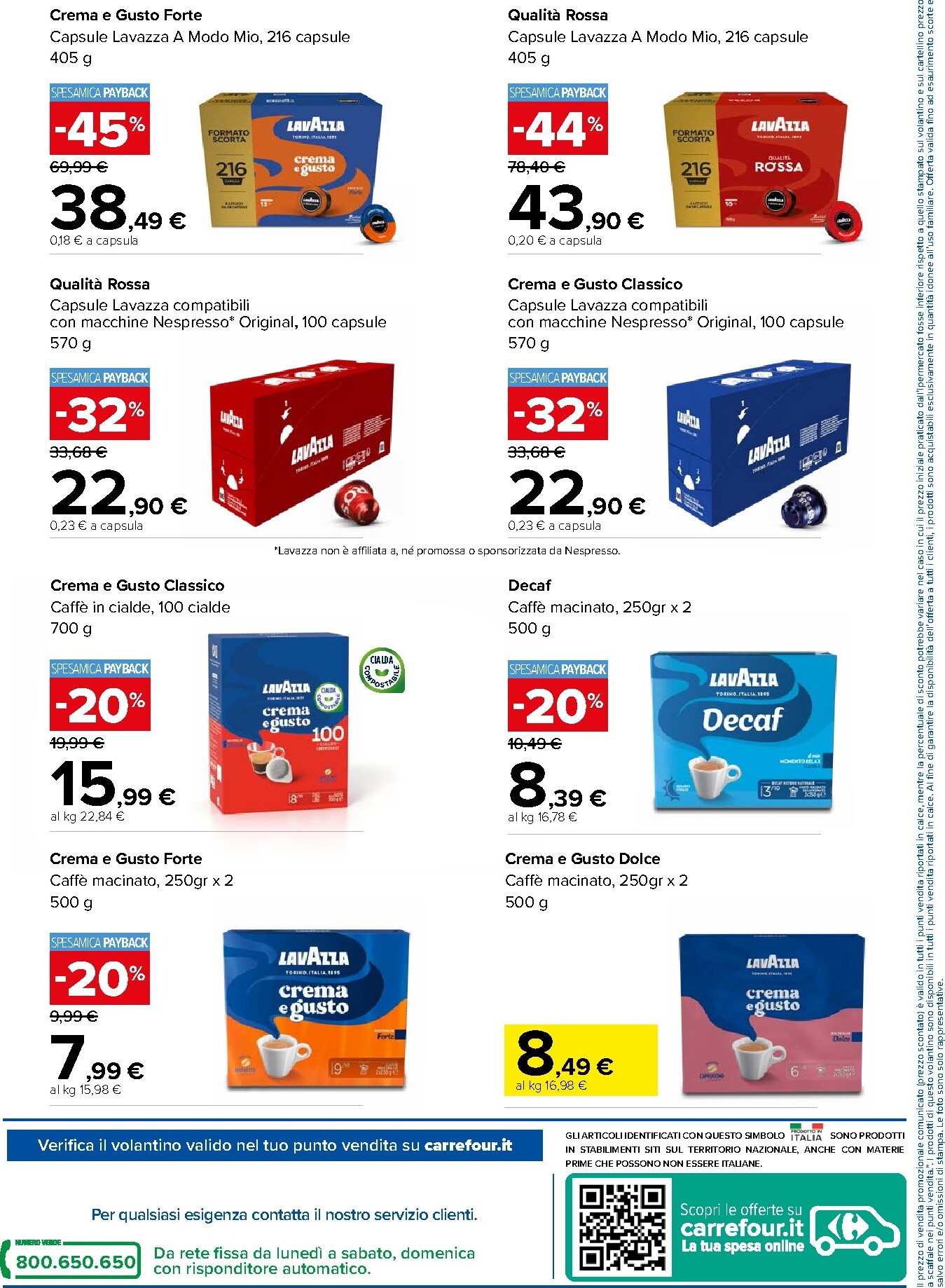 carrefour - Volantino attuale di Carrefour - Speciale lavazza valido dal giovedì 06/08/2026 al mercoledì 19/08/2026 - page: 2