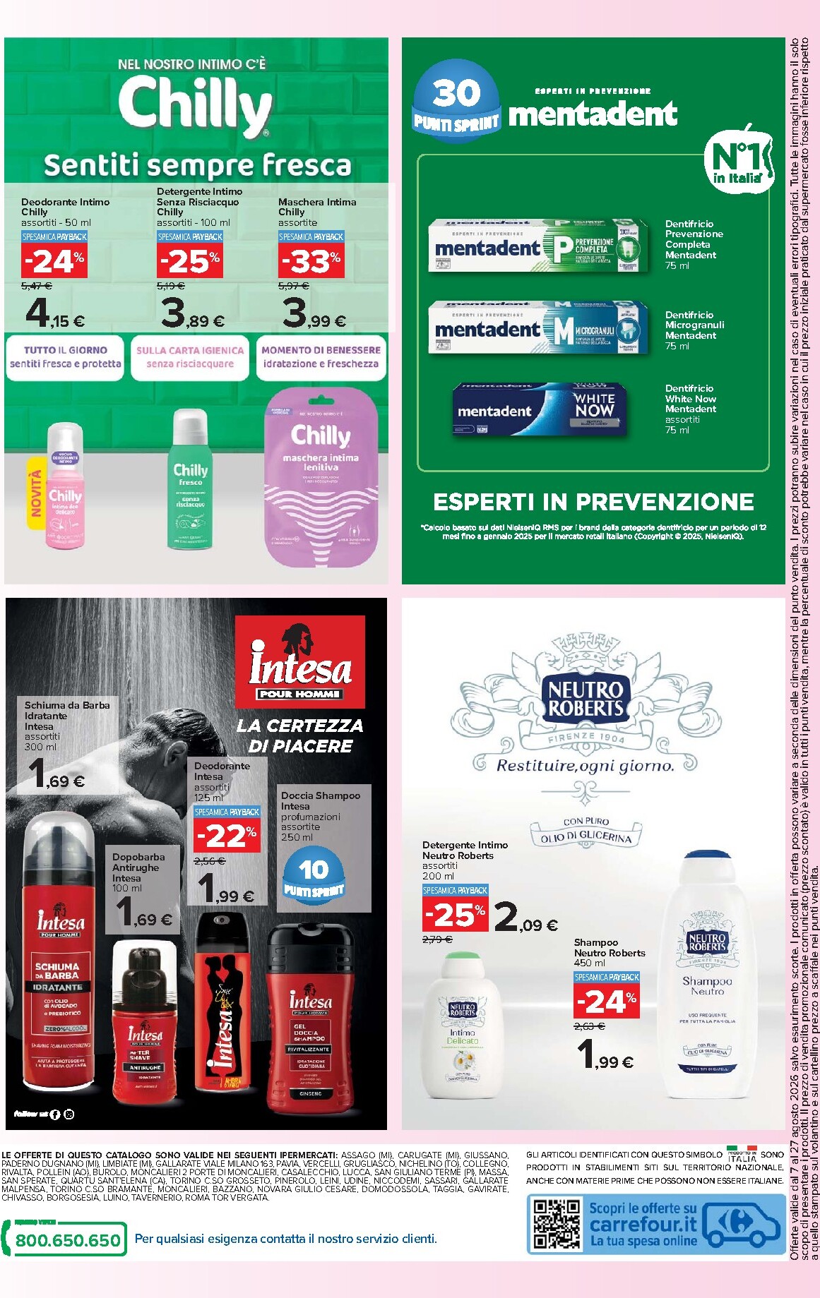 carrefour - Volantino attuale di Carrefour - Speciale bellezza valido dal venerdì 07/08/2026 al giovedì 27/08/2026 - page: 4