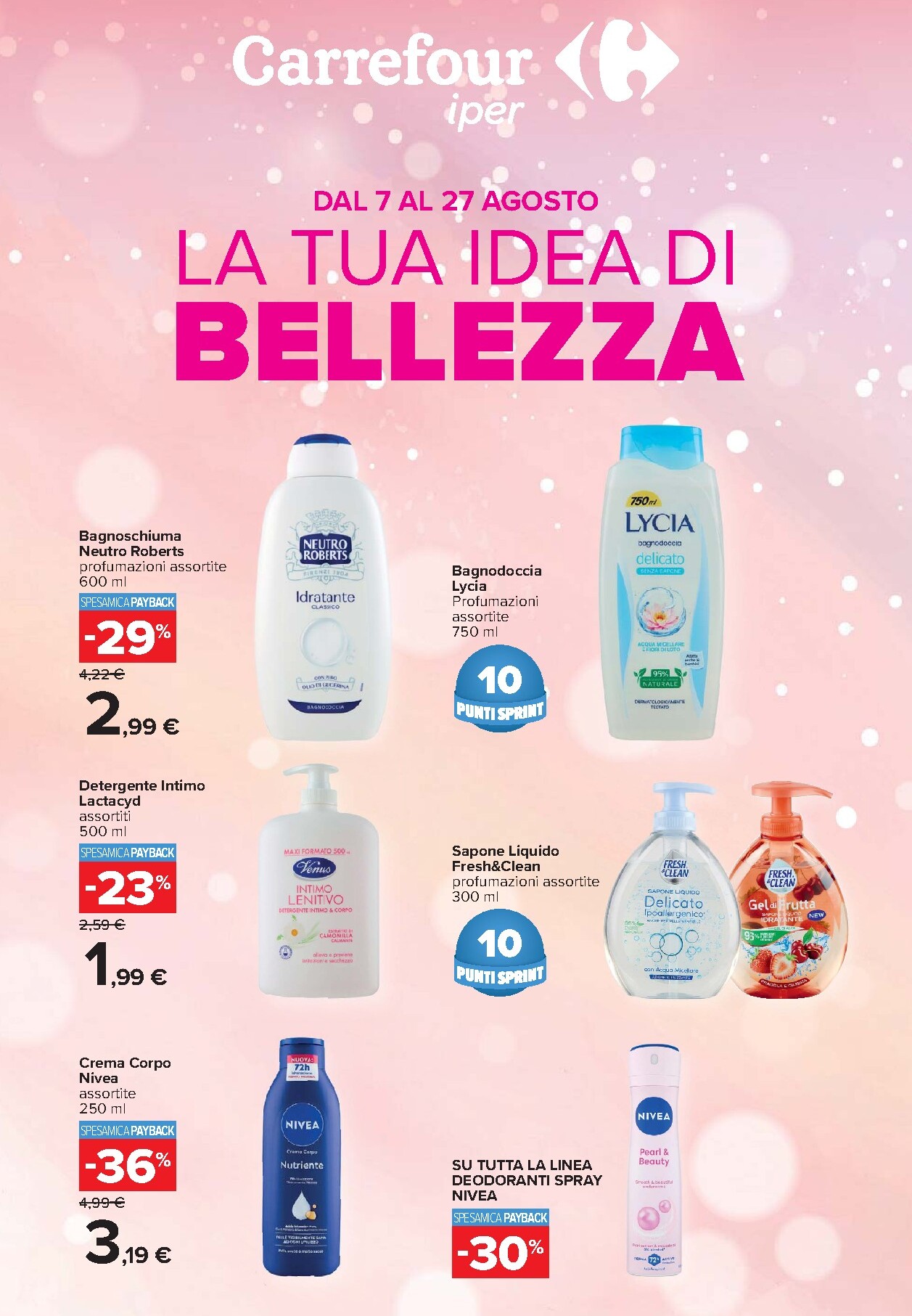 carrefour - Volantino attuale di Carrefour - Speciale bellezza valido dal venerdì 07/08/2026 al giovedì 27/08/2026 - page: 1