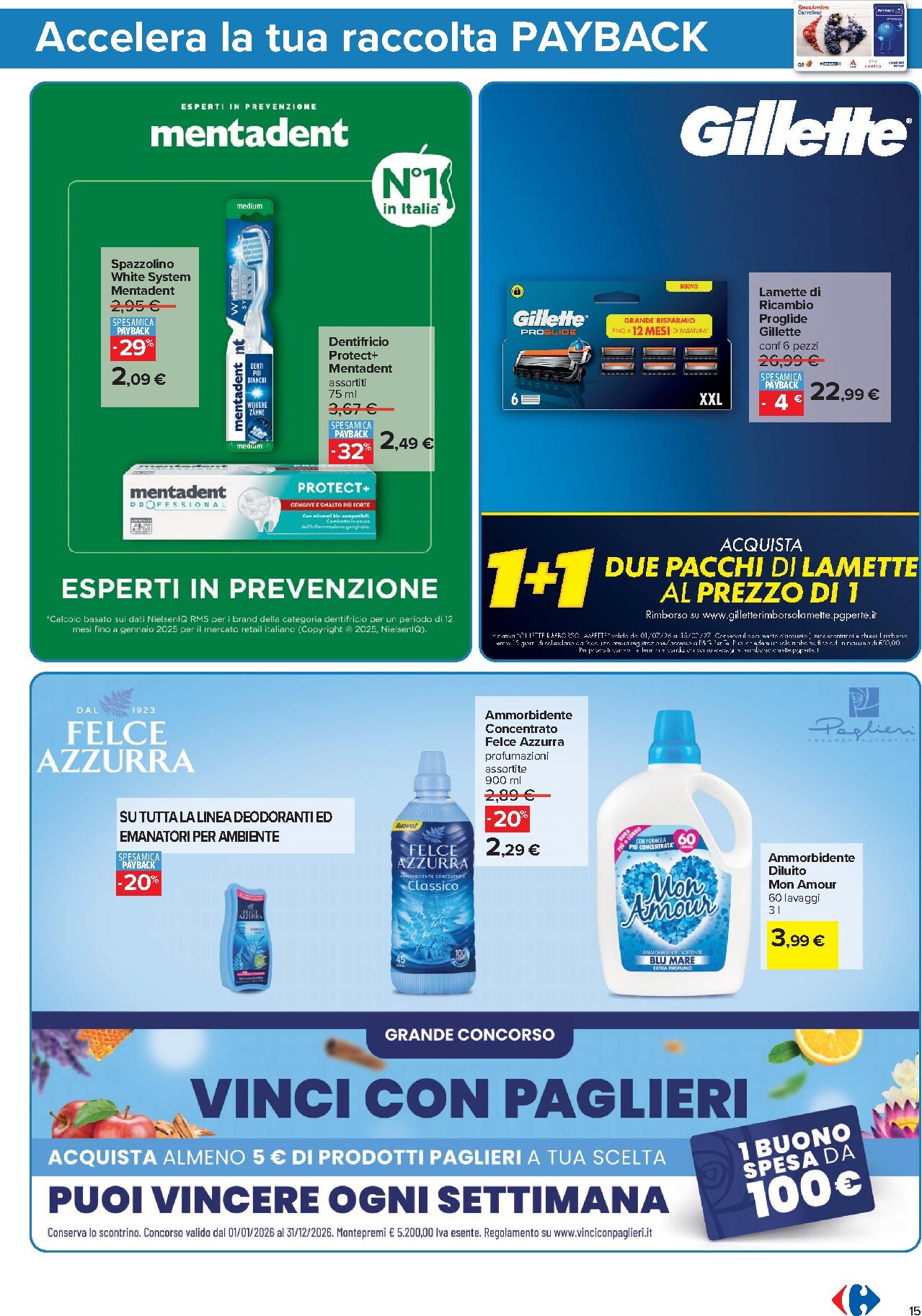 carrefour - Volantino futuro Carrefour - Punti Sprint Payback valido dal giovedì 20/08/2026 al giovedì 03/09/2026 - page: 15