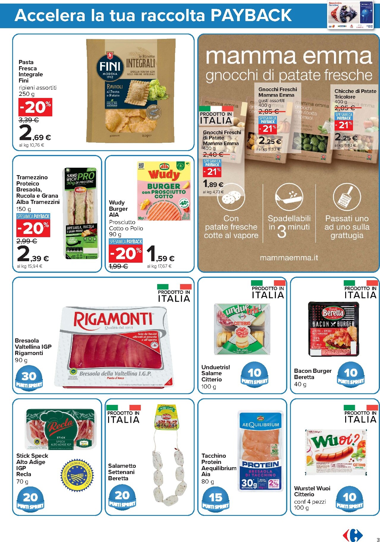 carrefour - Volantino futuro Carrefour - Punti Sprint Payback valido dal giovedì 20/08/2026 al giovedì 03/09/2026 - page: 3