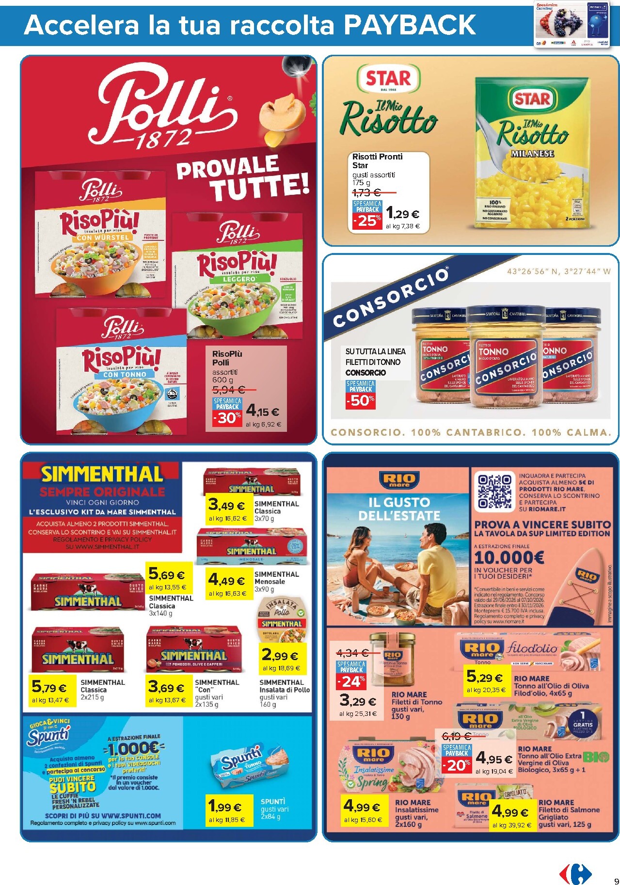 carrefour - Volantino futuro Carrefour - Punti Sprint Payback valido dal giovedì 20/08/2026 al giovedì 03/09/2026 - page: 9
