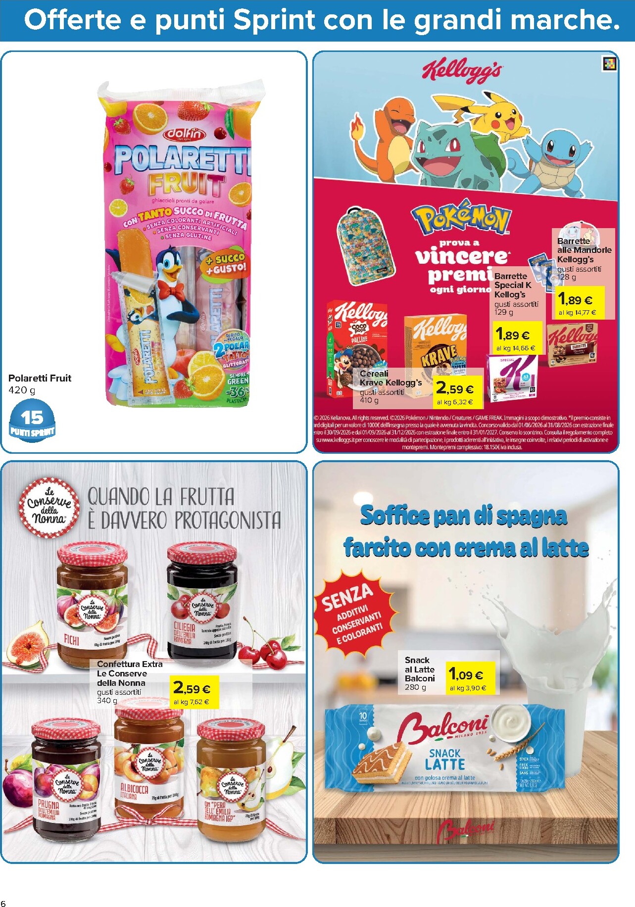 carrefour - Volantino futuro Carrefour - Punti Sprint Payback valido dal giovedì 20/08/2026 al giovedì 03/09/2026 - page: 6