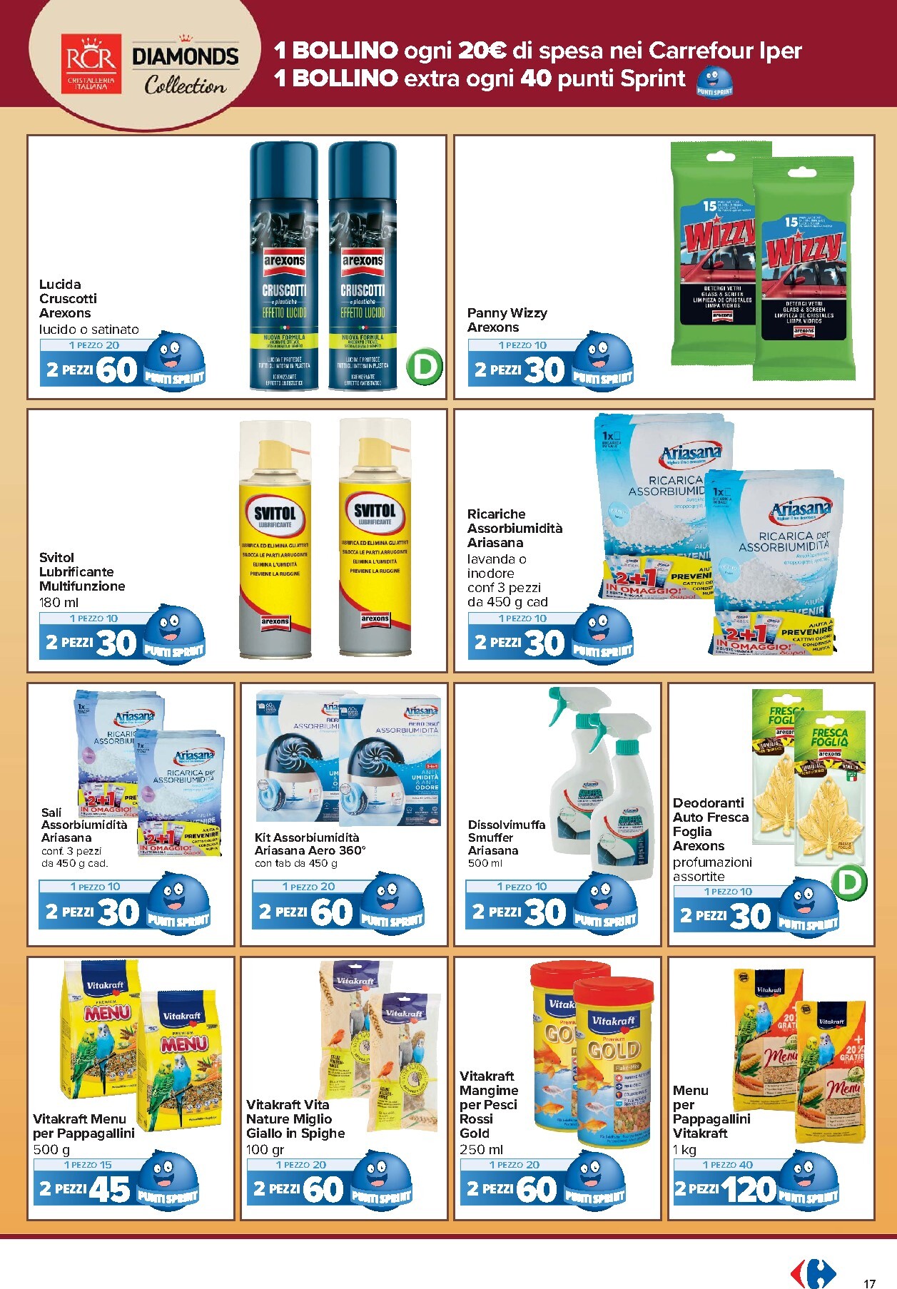 carrefour - Volantino Carrefour - Punti Sprint Payback per la prossima settimana dal venerdì 04/09/2026 al domenica 13/09/2026 - page: 17