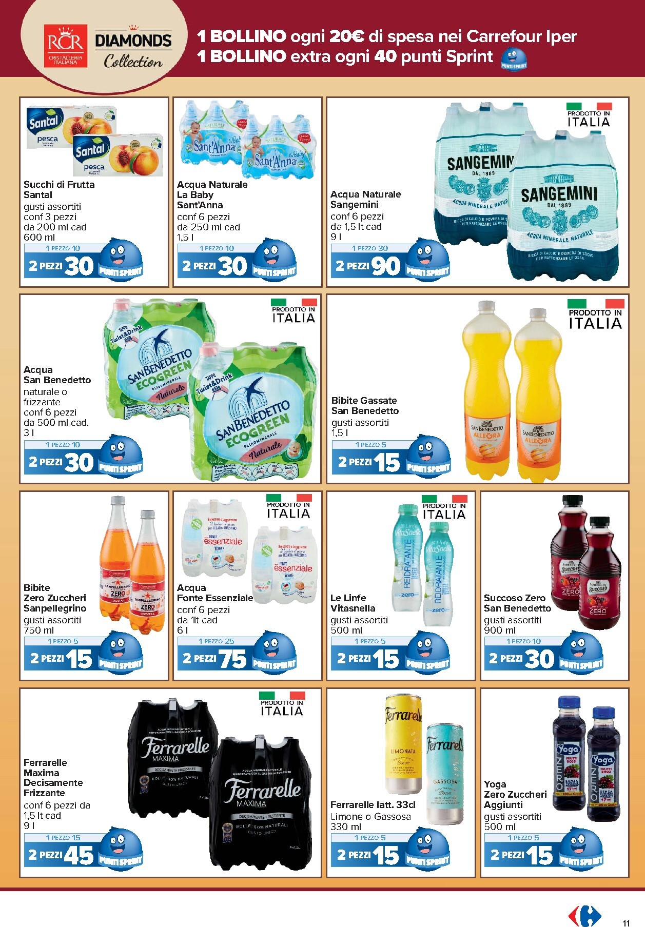 carrefour - Volantino Carrefour - Punti Sprint Payback per la prossima settimana dal venerdì 04/09/2026 al domenica 13/09/2026 - page: 11