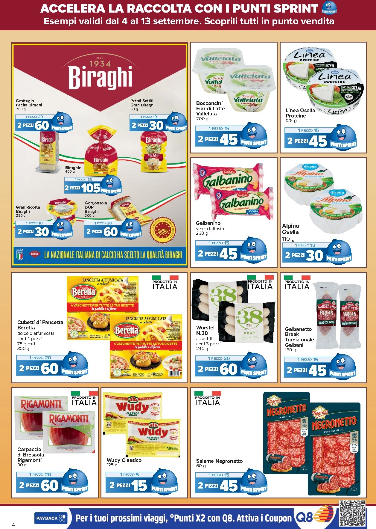 carrefour - Volantino Carrefour - Punti Sprint Payback per la prossima settimana dal venerdì 04/09/2026 al domenica 13/09/2026 - page: 4