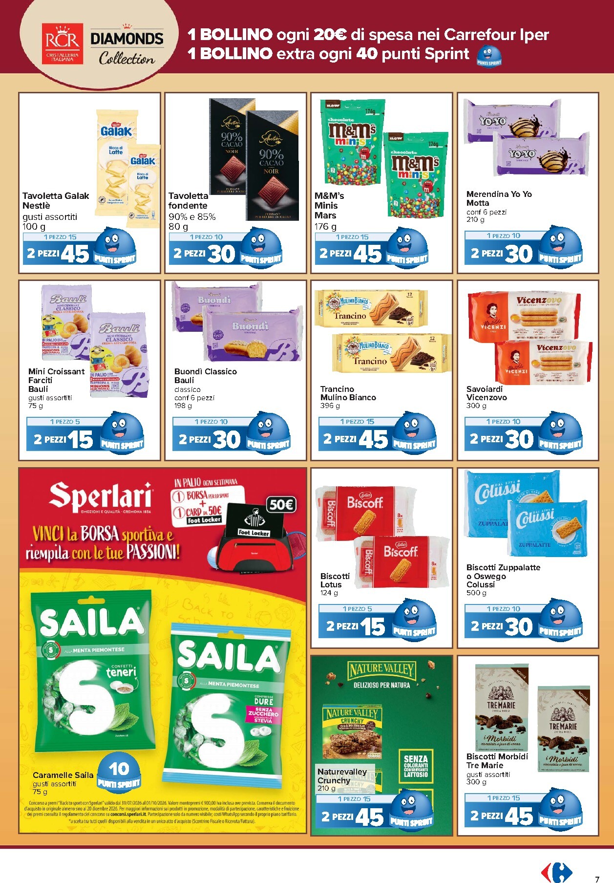 carrefour - Volantino Carrefour - Punti Sprint Payback per la prossima settimana dal venerdì 04/09/2026 al domenica 13/09/2026 - page: 7